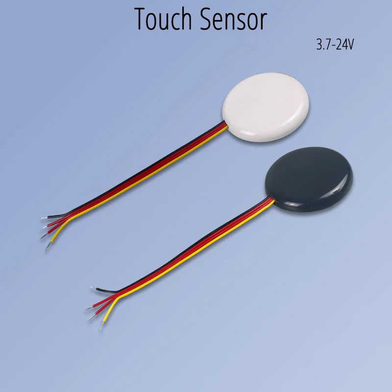 Berührungssensorschalter, Berührungsdimmer für LED-Streifen, 5 A 3,7–24 V DC, Durch-Holzmontage, Durchdringung 25 mm, versteckte Steuerung, mehrere Drähte Image