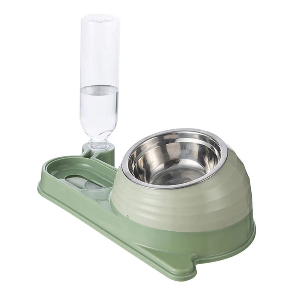 Slow Feeder Bowl Wasserspender-Set für Haustiere – auslaufsicherer Doppelschüssel für Hunde und Katzen, Futter-Wasser-Kombination, rutschfestes Futterzubehör für Haustiere Image