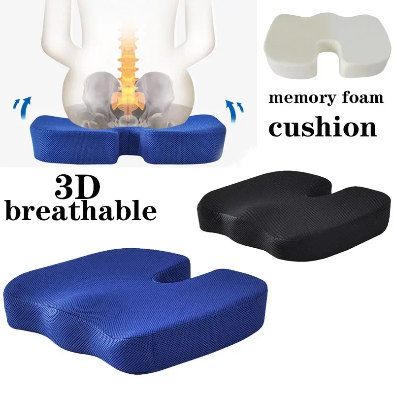 U-sitz Massage Stuhl Memory Foam Kissen Auto Massage Kissen Langsam Rebound Sitzkissen Büro Stuhl Kissen Steißbein Orthopädische