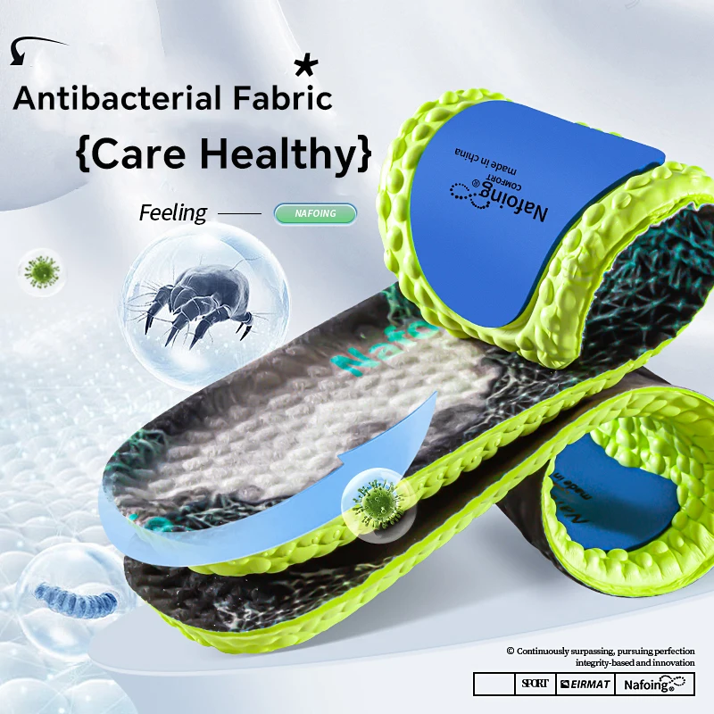 1 Paar luftgepolsterte 4D-Einlegesohlen, atmungsaktiv und stoßdämpfend, geeignet für Männer und Frauen Image