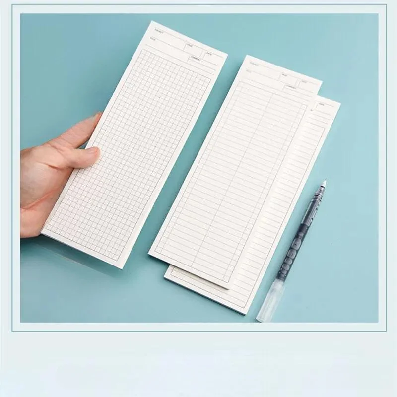 1 Stück langer Notizblock, Notizblöcke, Schreibnotiz, Schule, Büro, einfacher, nicht klebriger Notizblock, 9 x 25 cm Image