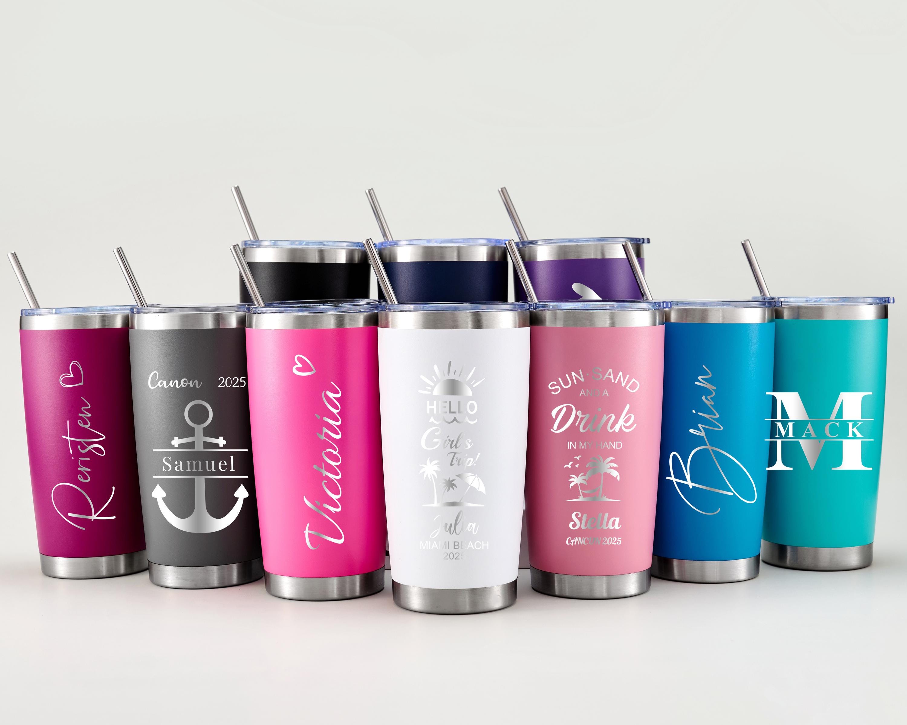 Bicchiere personalizzato da 20 once, bicchiere personalizzato, bicchiere inciso, tazza in acciaio inossidabile, bicchiere termico, bicchiere da spiagg