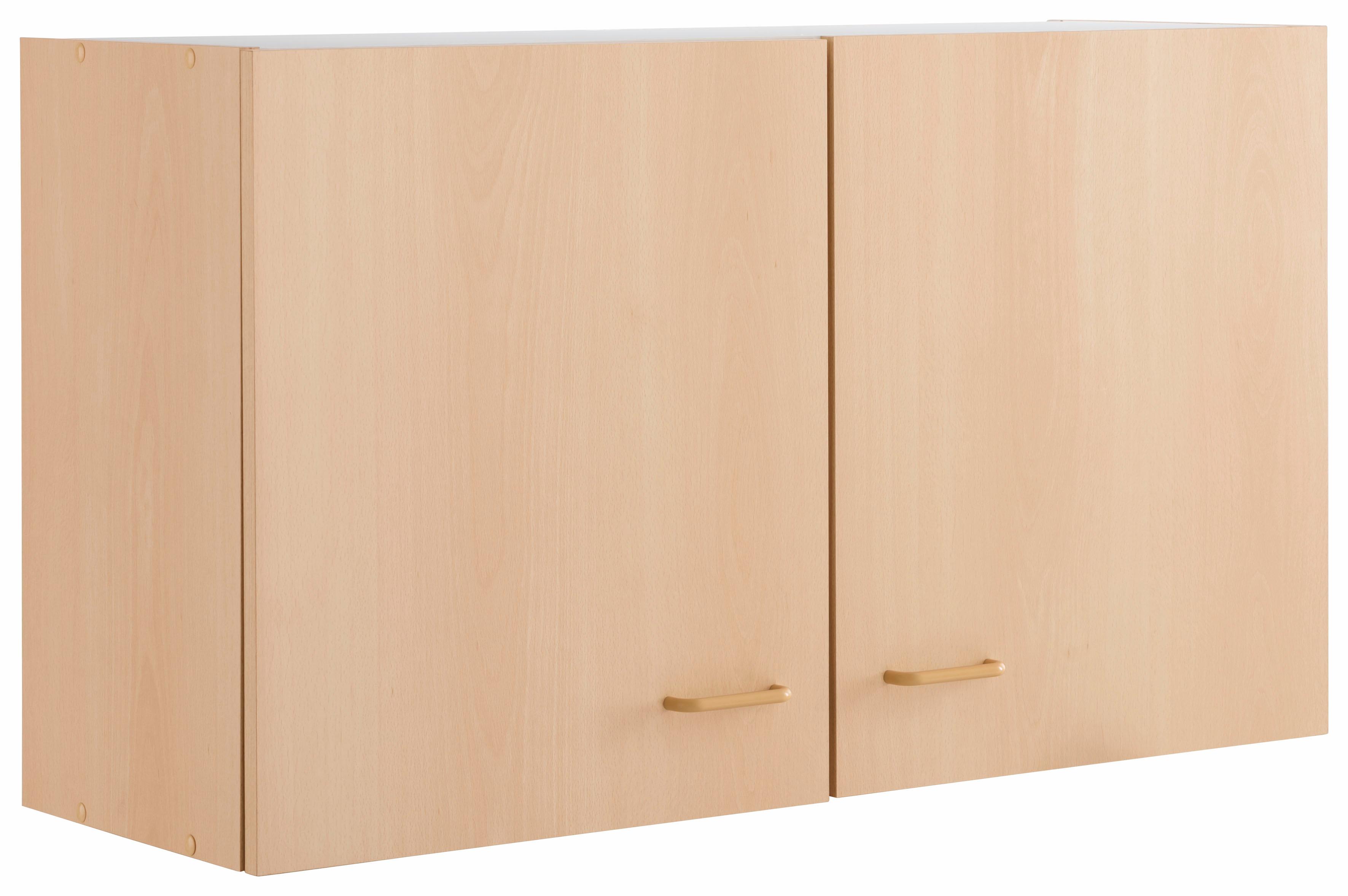 Hängeschrank KOCHSTATION "KS-Elster", braun (buchefarben), B:100cm H:57cm T:34cm, Holzwerkstoff, Schränke, Breite 100 cm Image