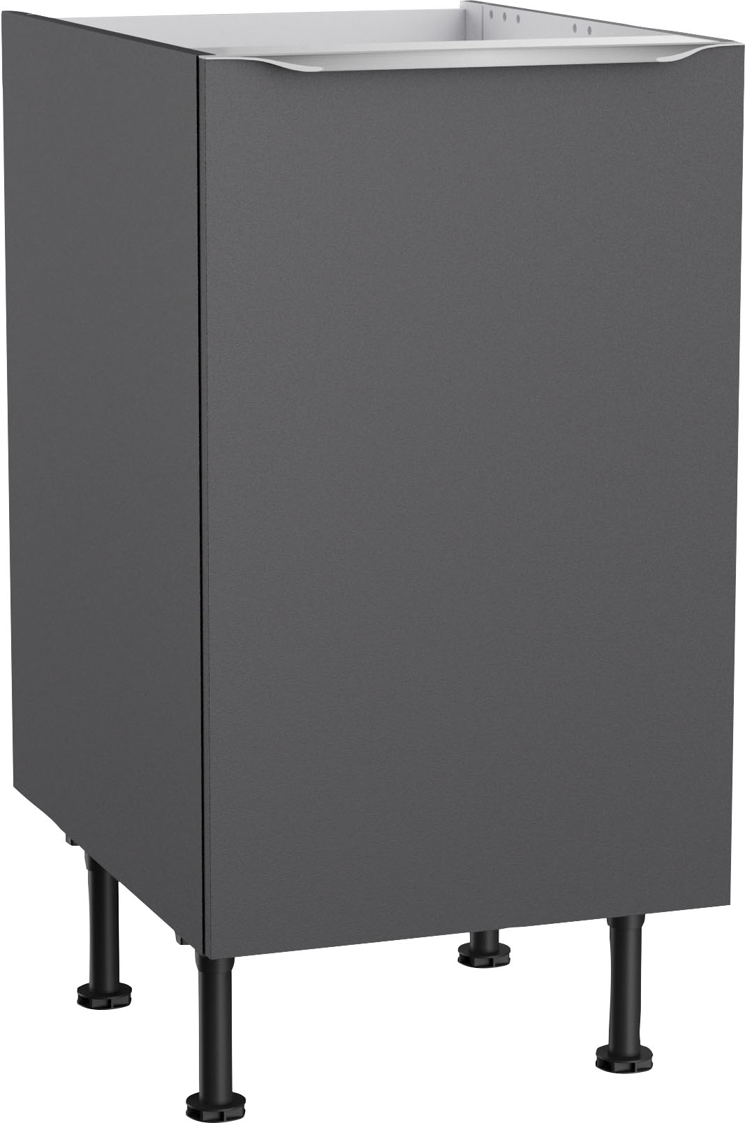 Spülenschrank KOCHSTATION "KS-Aken", grau (anthrazit), B:45cm H:87cm T:58,4cm, Schränke Image
