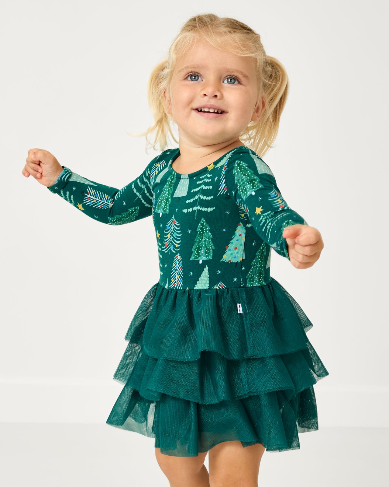 Twinkling Trees Tiered Tutu Dress with Bloomer - 18-24 months