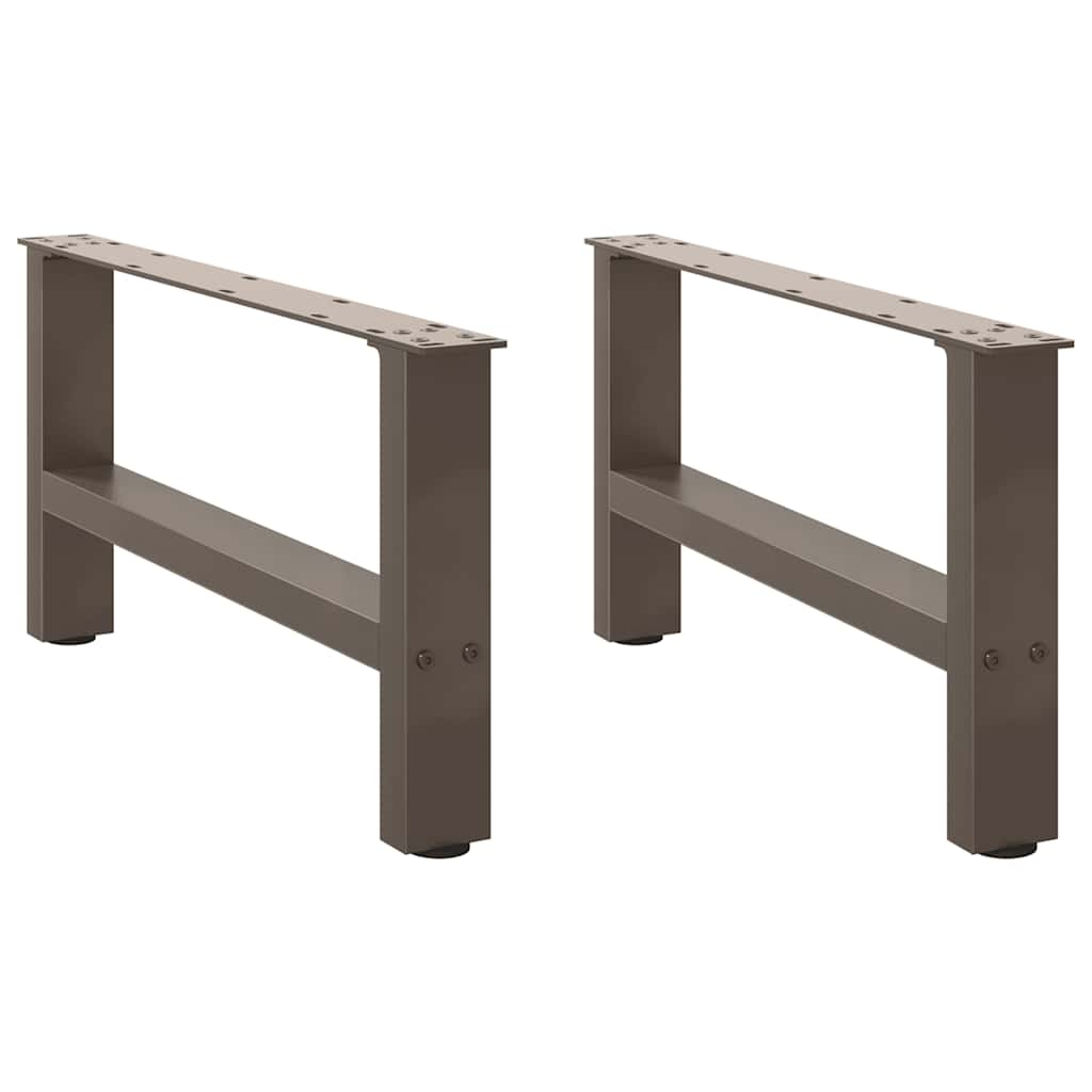 vidaXL Couchtischbeine Naturstahl 2 Stk. 70x(30-31) cm Stahl Image