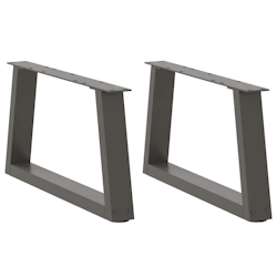 vidaXL Couchtischbeine V-Form 2 Stück Anthrazit 70x(30-31,3) cm Stahl Image