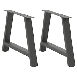 vidaXL Couchtischbeine A-Form 2 Stk. Anthrazit 70x(42-43) cm Stahl Image