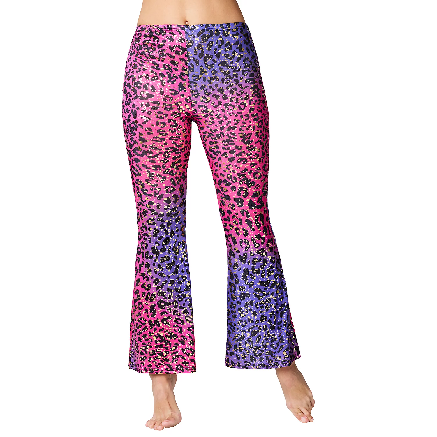Schlag-Leggings Leo, lila/pink Image