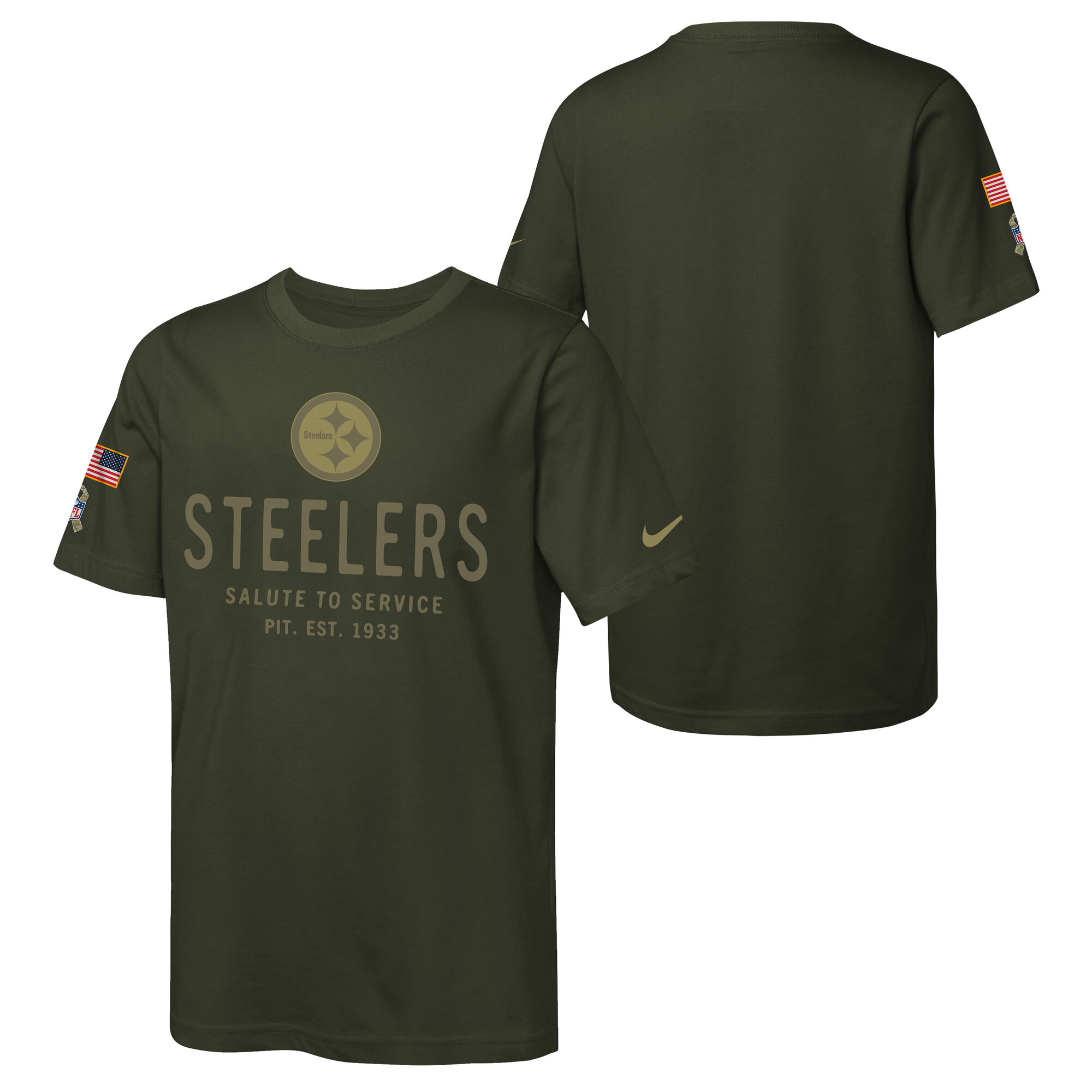 Pittsburgh Steelers Nike Salute To Service T-Shirt - Jugendliche Image