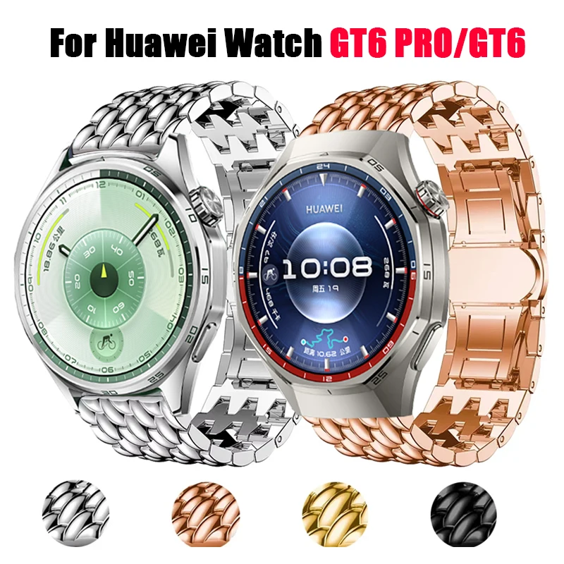 22mm Metall Armband Für Huawei Uhr GT6/5/GT6 Pro 46mm Edelstahl Armband Für Huawei Uhr 5 pro/GT3 2 Pro Band Zubehör Image