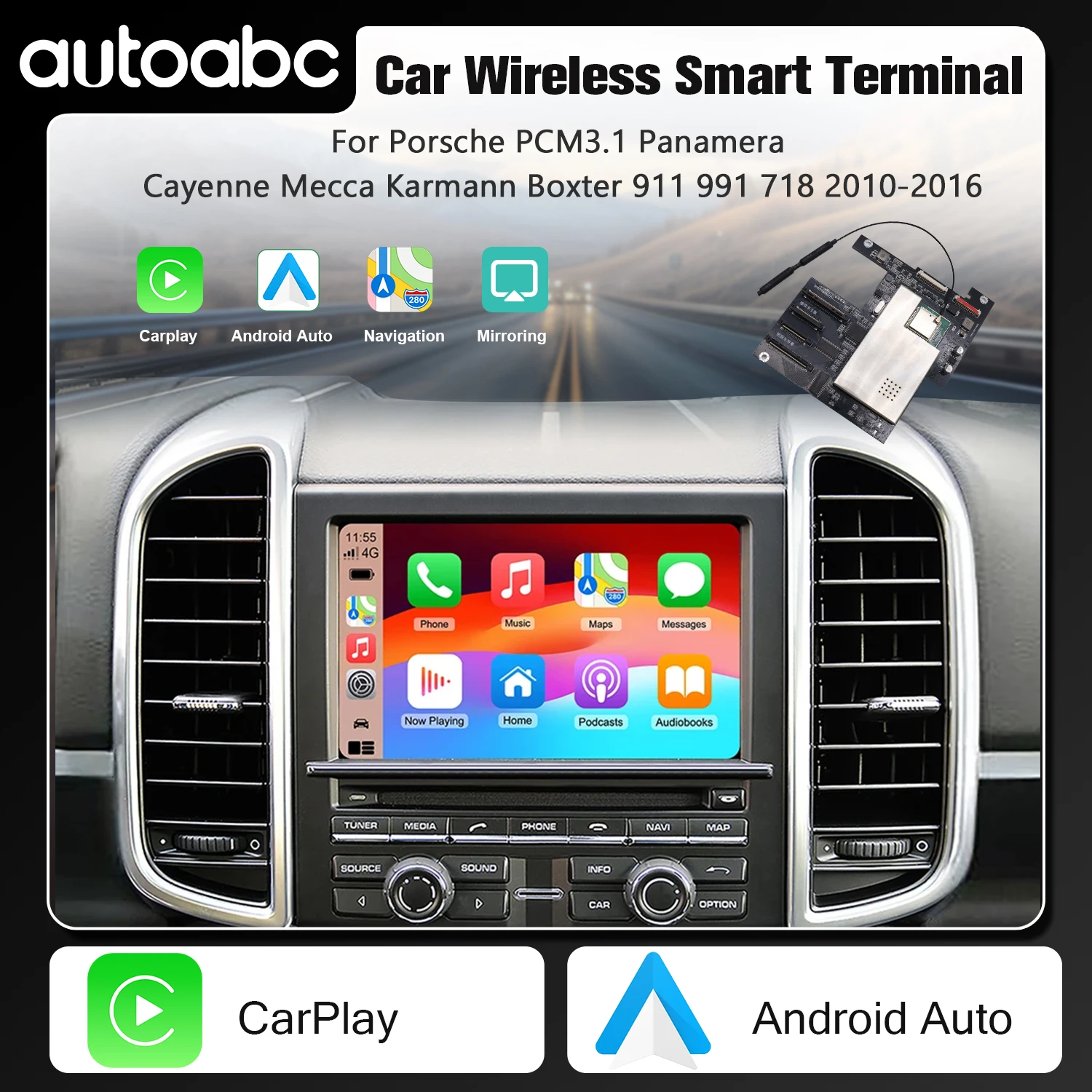 Drahtloses Carplay Android-Automodul für PCM3.1 911 991 718 2010–2016 Panamera Gayenne Macan Gayman Boxster Mirror Link Image