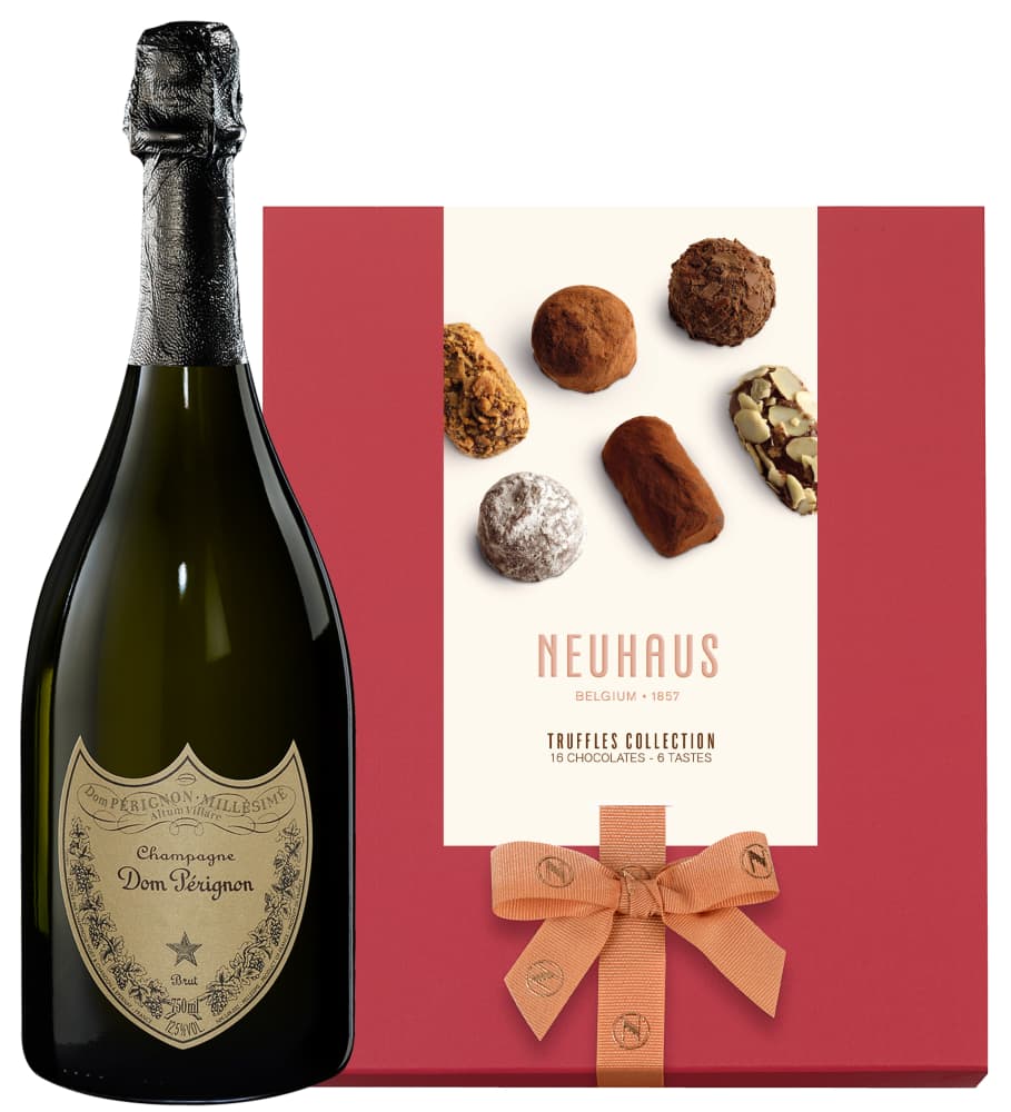 "Dom Perignon & Neuhaus Chocolate Truffles Gift Set"