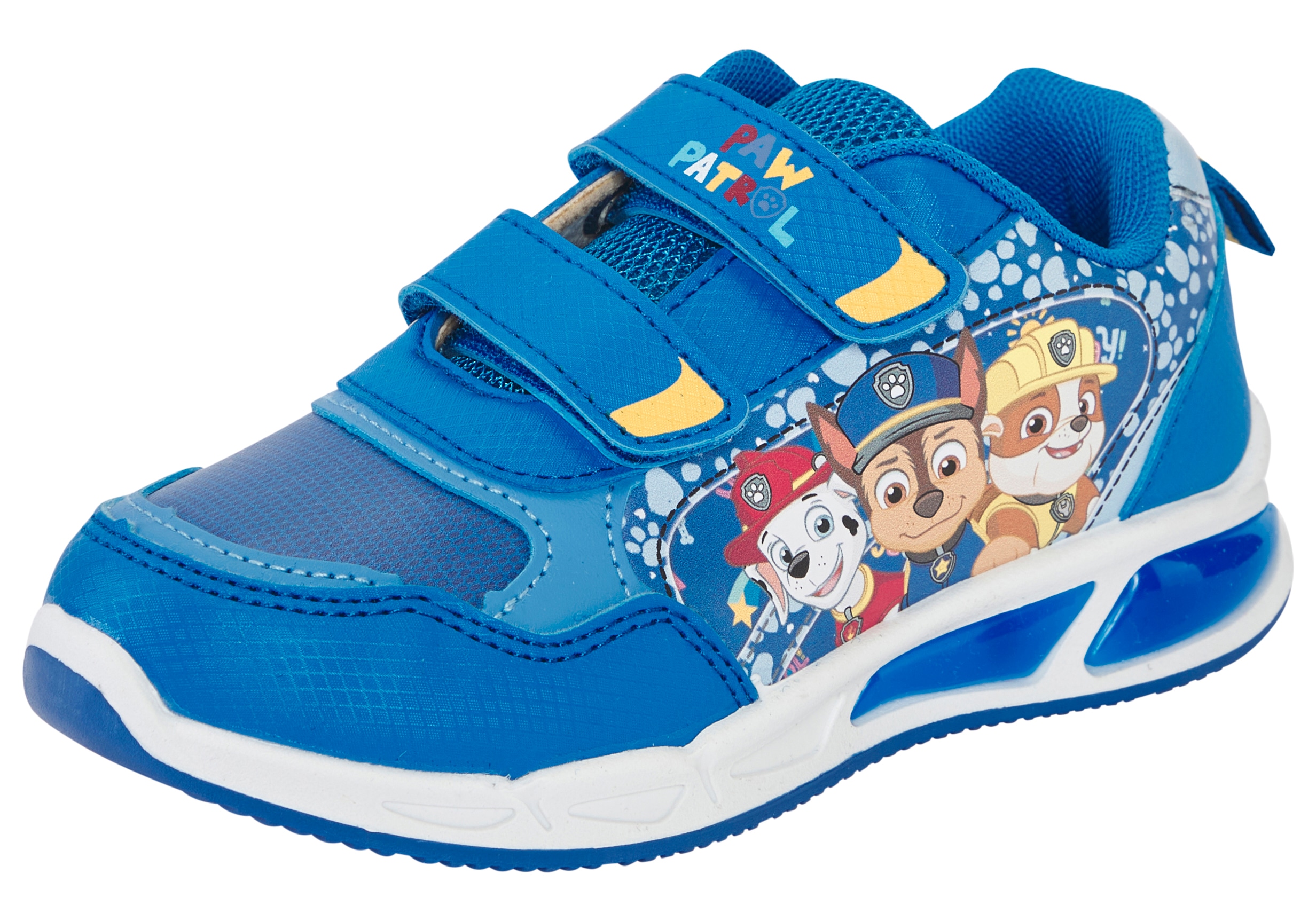 Sneaker DISNEY "PAW PATROL", Kinder, Gr. 27, blau, Synthetik, Schuhe Sneaker, mit cooler Blinkfunktion