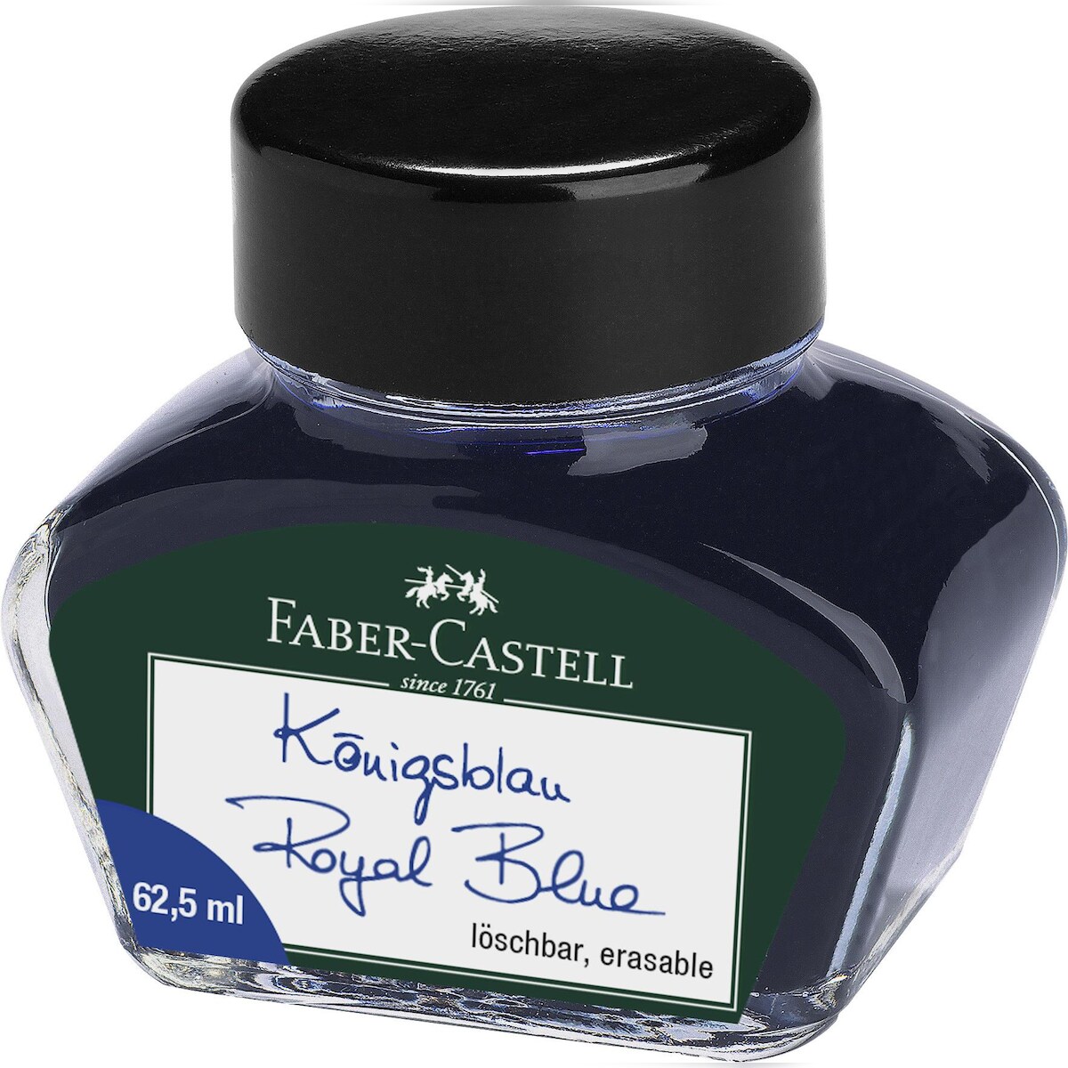 Faber Castell Tintenglas 62,5 ml königsblau löschbar Image