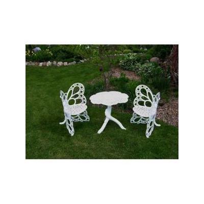Butterfly Bistro Set - White