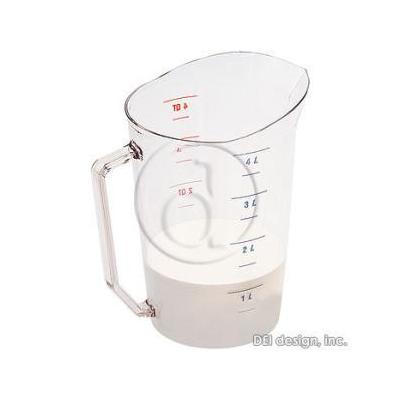 Camwear Clear 4QT Plastic Measuring Cup