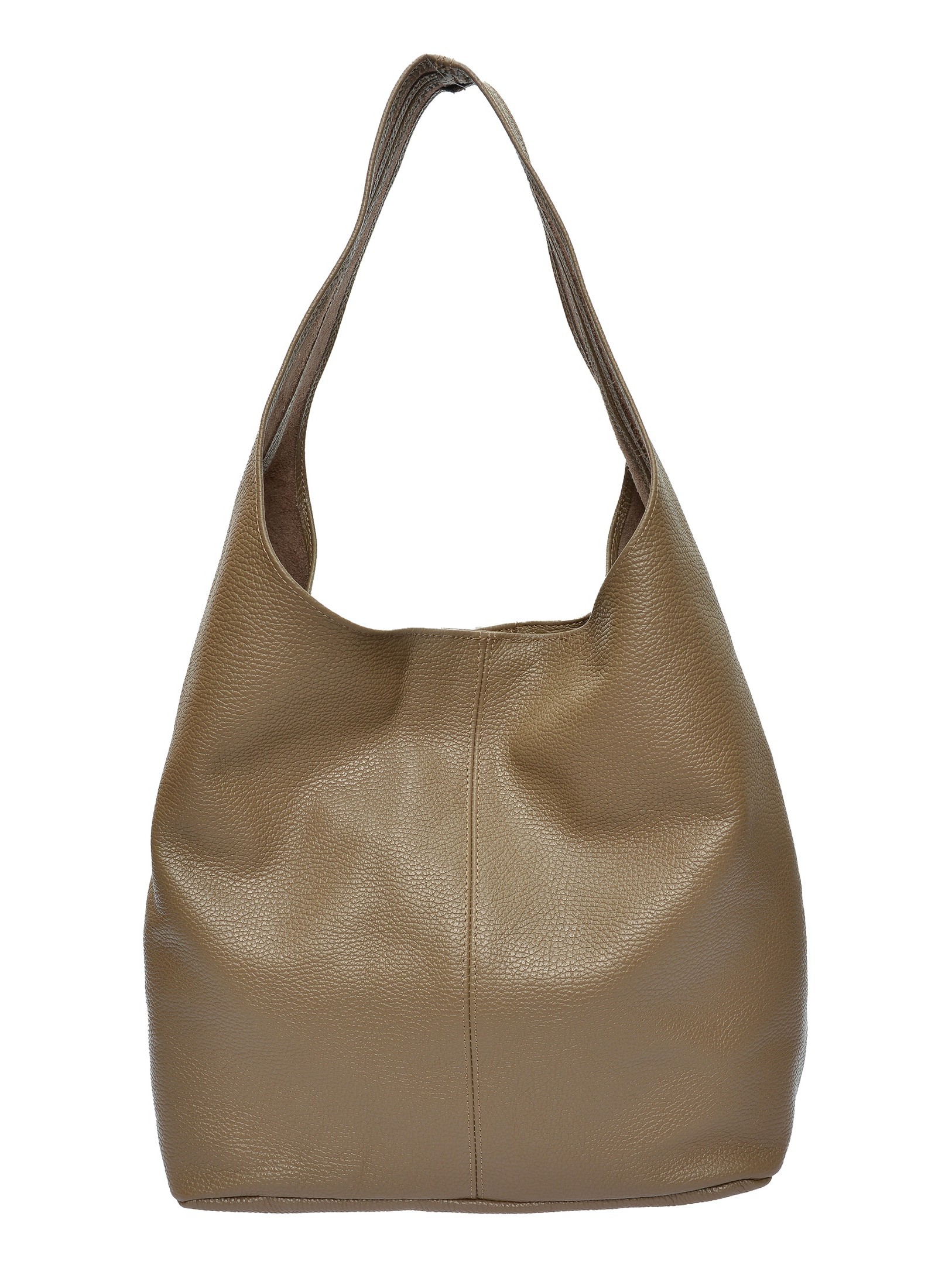 Carla Ferreri Beigefarbene Lederhandtasche Image