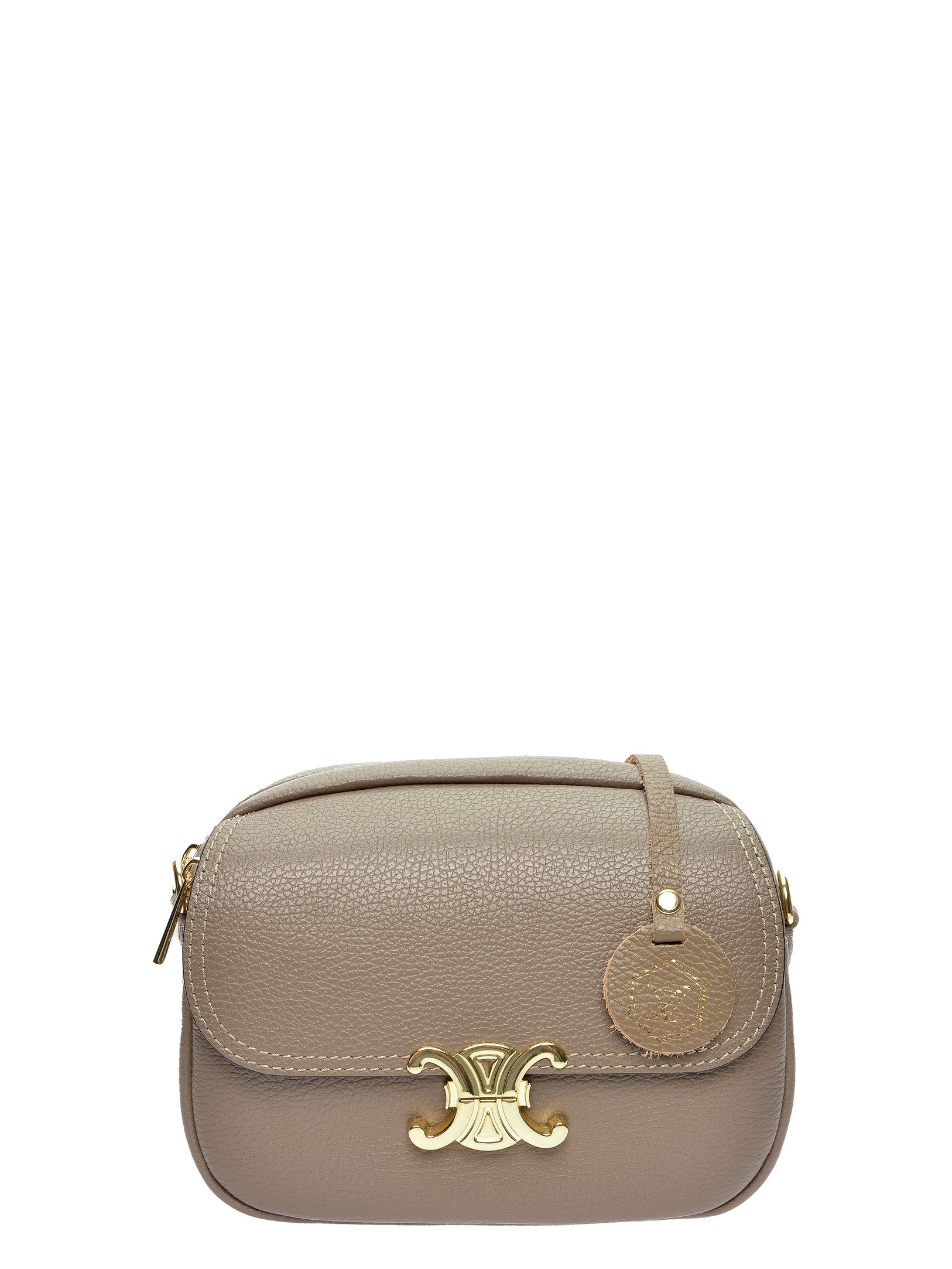 Luisa Vannini Beiger Lederhandtasche Image