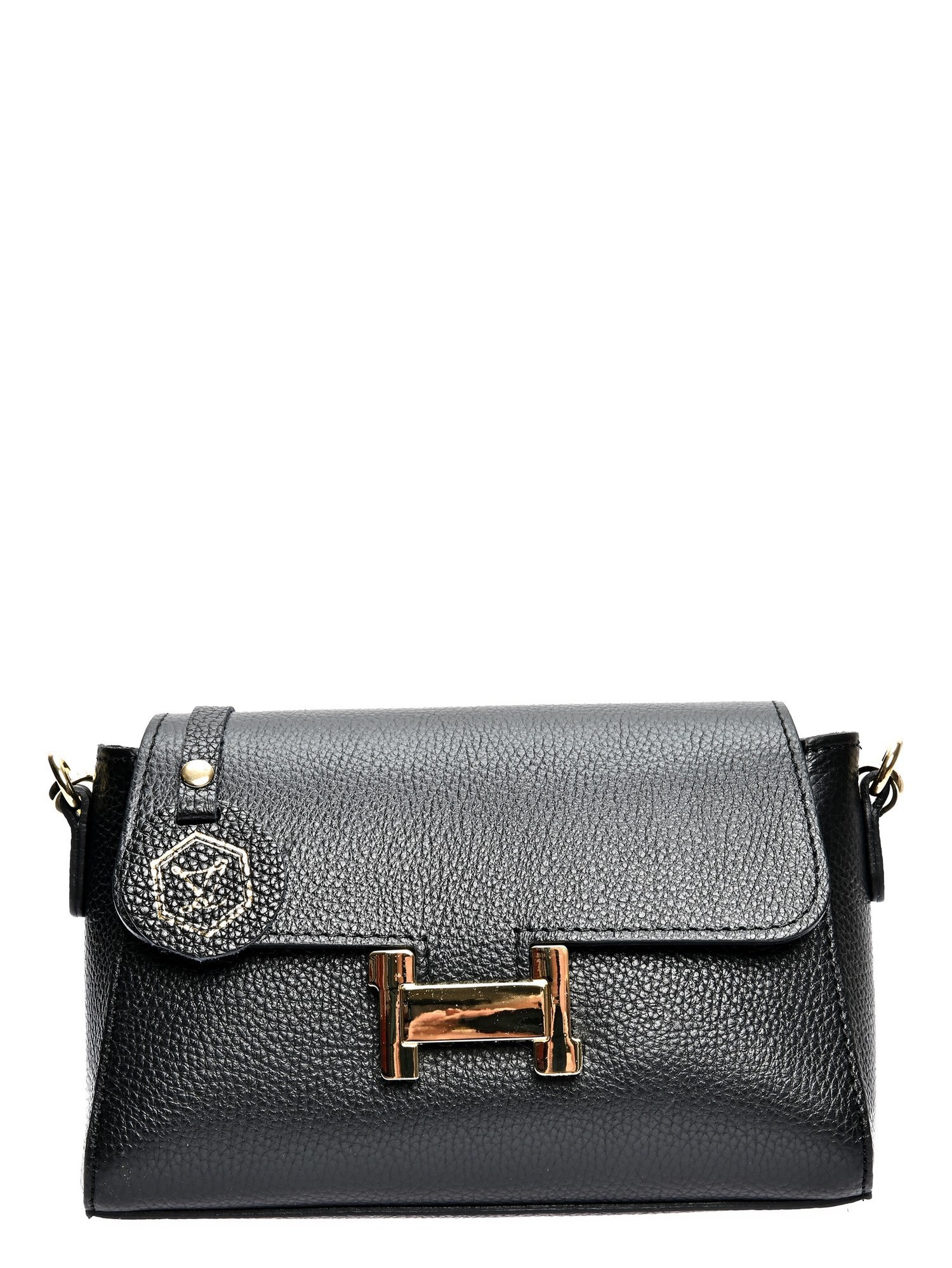 Luisa Vannini Schwarz Rindsledertasche Image