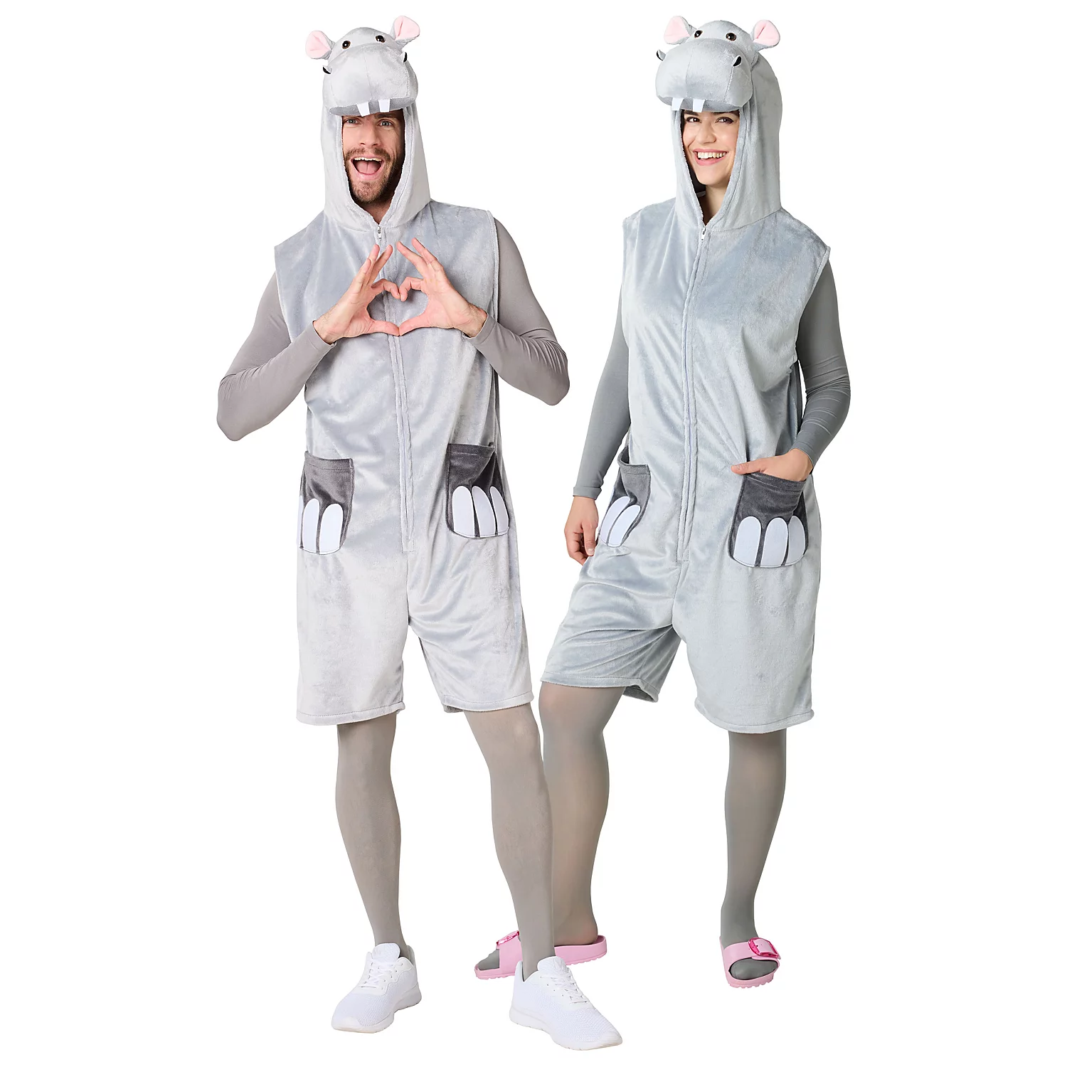 buttinette Overall Nilpferd unisex, grau Image