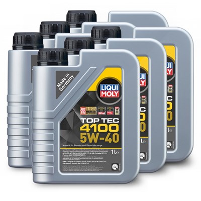 Liqui Moly 6x 1 L Top Tec 4100 5W-40 [Hersteller-Nr. 3700] Image