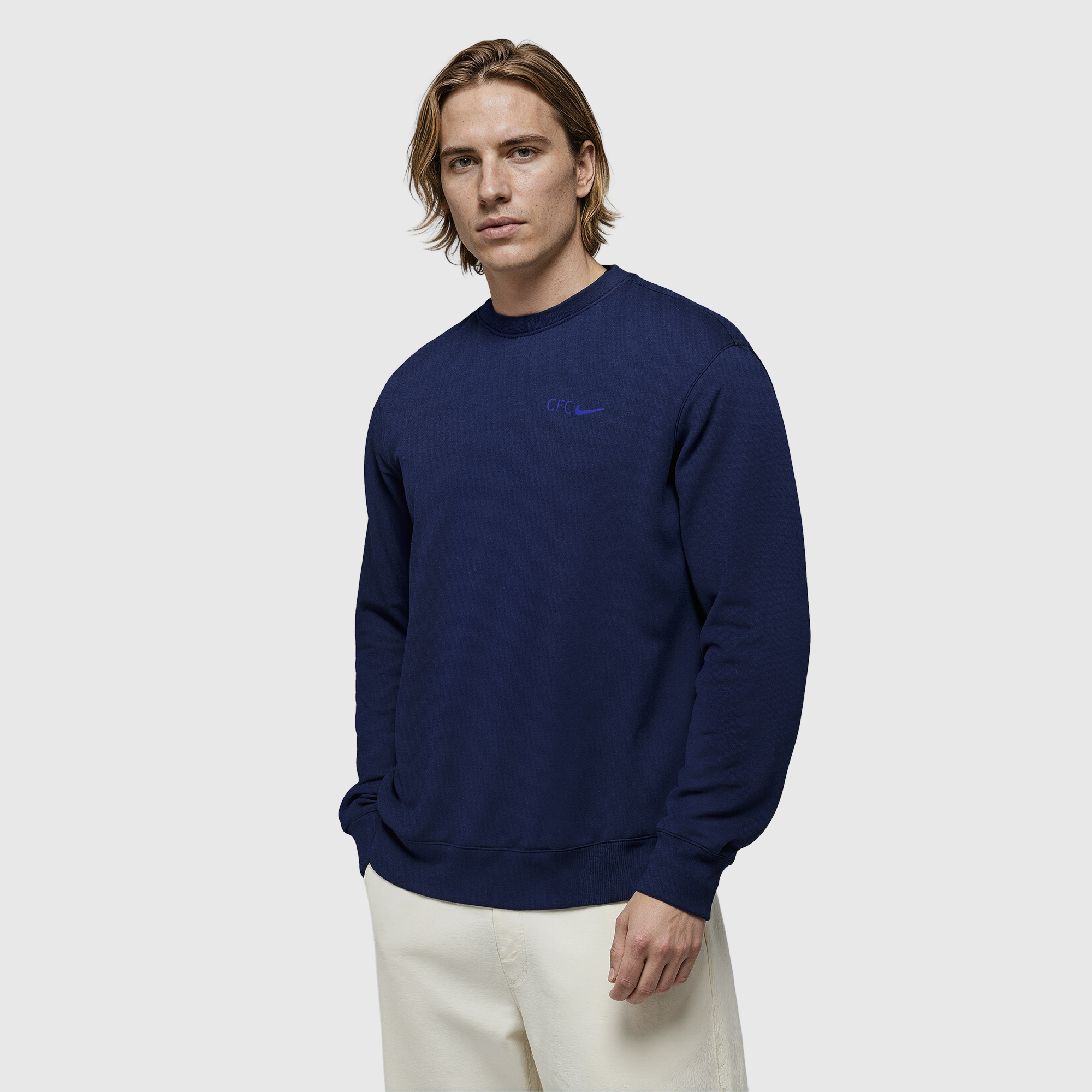 Chelsea Nike NSW Club Crew Sweatshirt – Obsidian Image