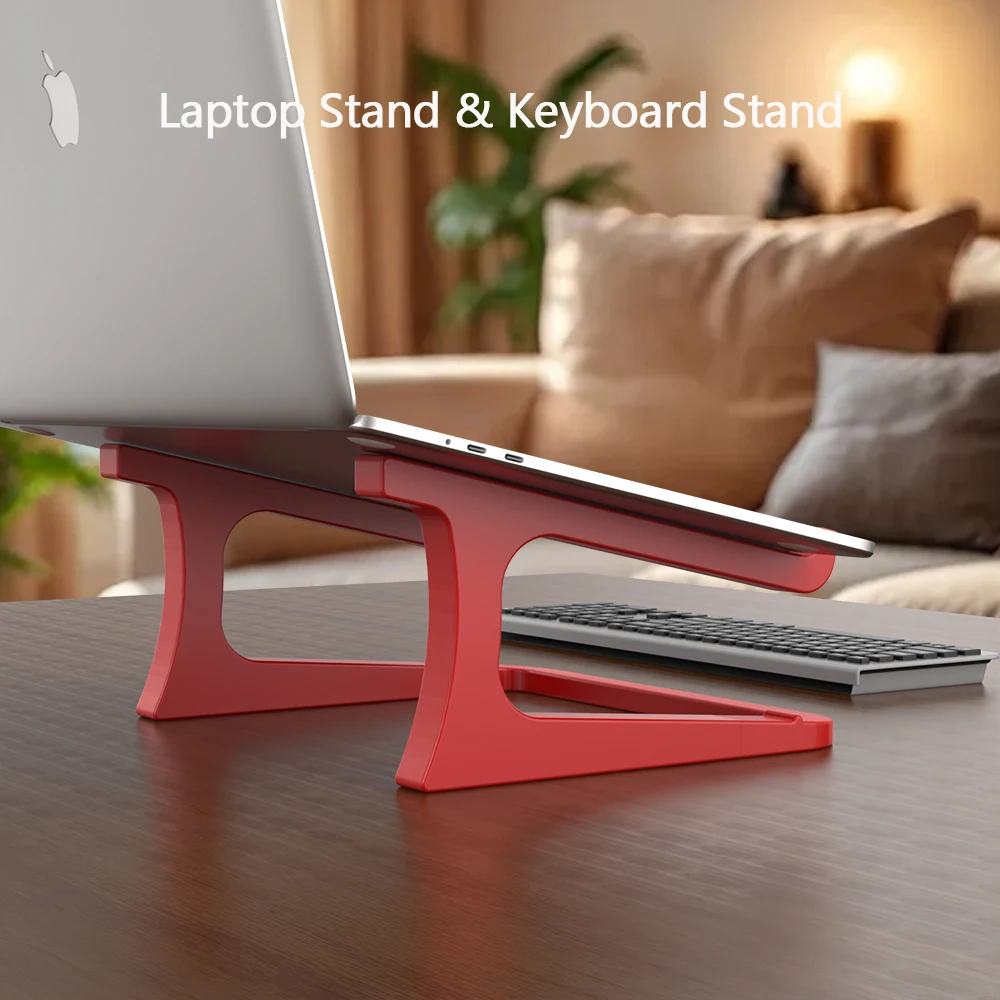 Support ergonomique pour ordinateur portable avec support pour clavier - ascenseur de bureau portable, adapté pour MacBook, PC, tablette - robuste