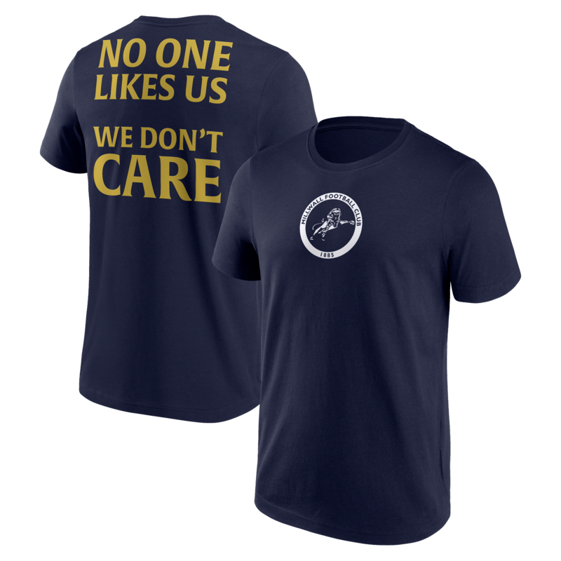 Millwall No One Likes Us T-Shirt - Marineblau Image