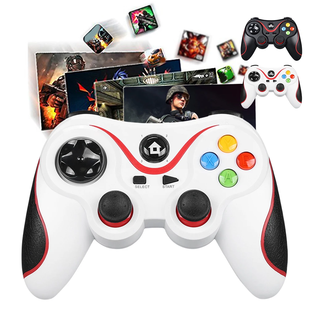 V8 2.4G contrôleur de jeu sans fil manette de jeu manette double Vibration manette de jeu sans fil pour Android/iOS/PC/Switch/PS3/téléphone