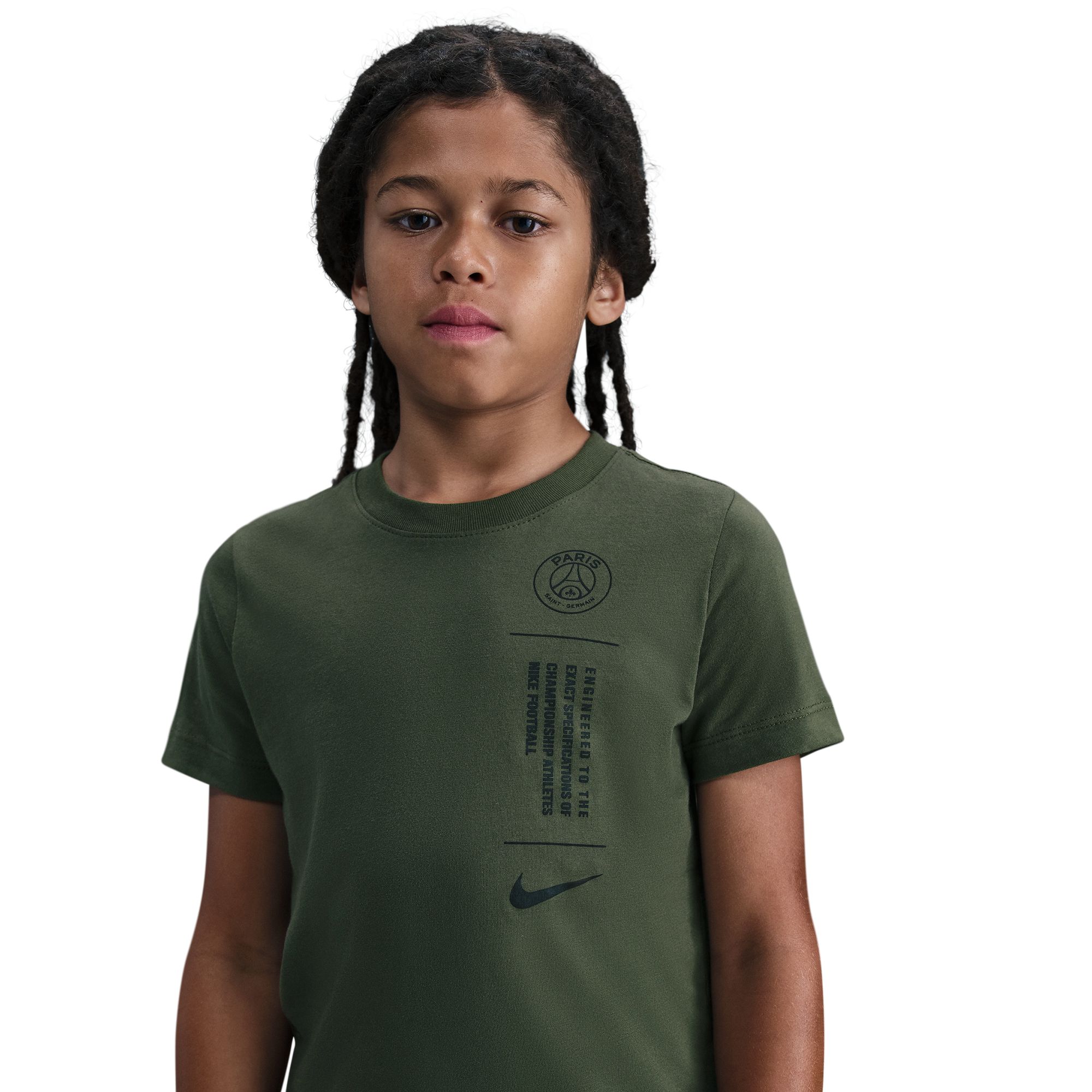 PSG Nike Football T-Shirt - Khaki - Kinder Image