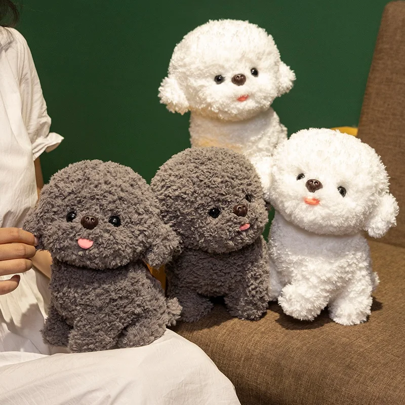 20/32 centimetri Kawaii Bichon Frise Giocattoli di Peluche Animali Morbidi Bambole di Pezza Delle Ragazze Dei Ragazzi Del Cane Dormire Compagno Giocattoli di Peluche Homedecor cuscino