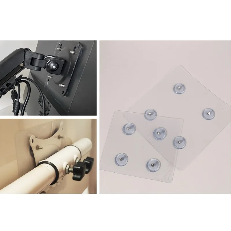 1Pc Acryl Desktop LED LCD Monitor Halter Arm Verlängerung VESA Adapter Feste Halterung Display Halterung Keine Montage Loch Unterstützung Image