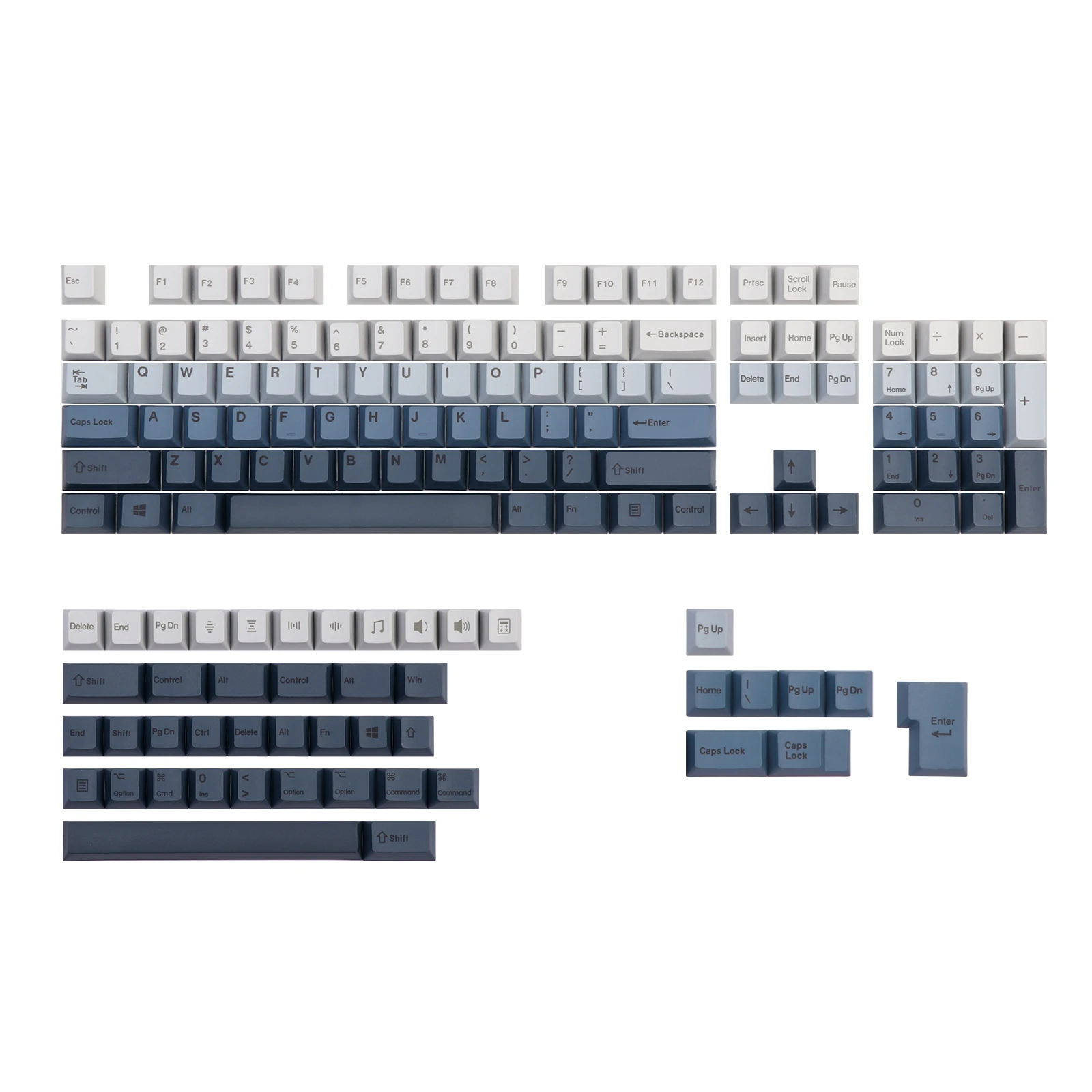 EPOMAKER AquaShift PBT-Tastenkappen 149 Kirschprofil-Farbsublimationstasten für mechanische Gaming-Tastatur Image