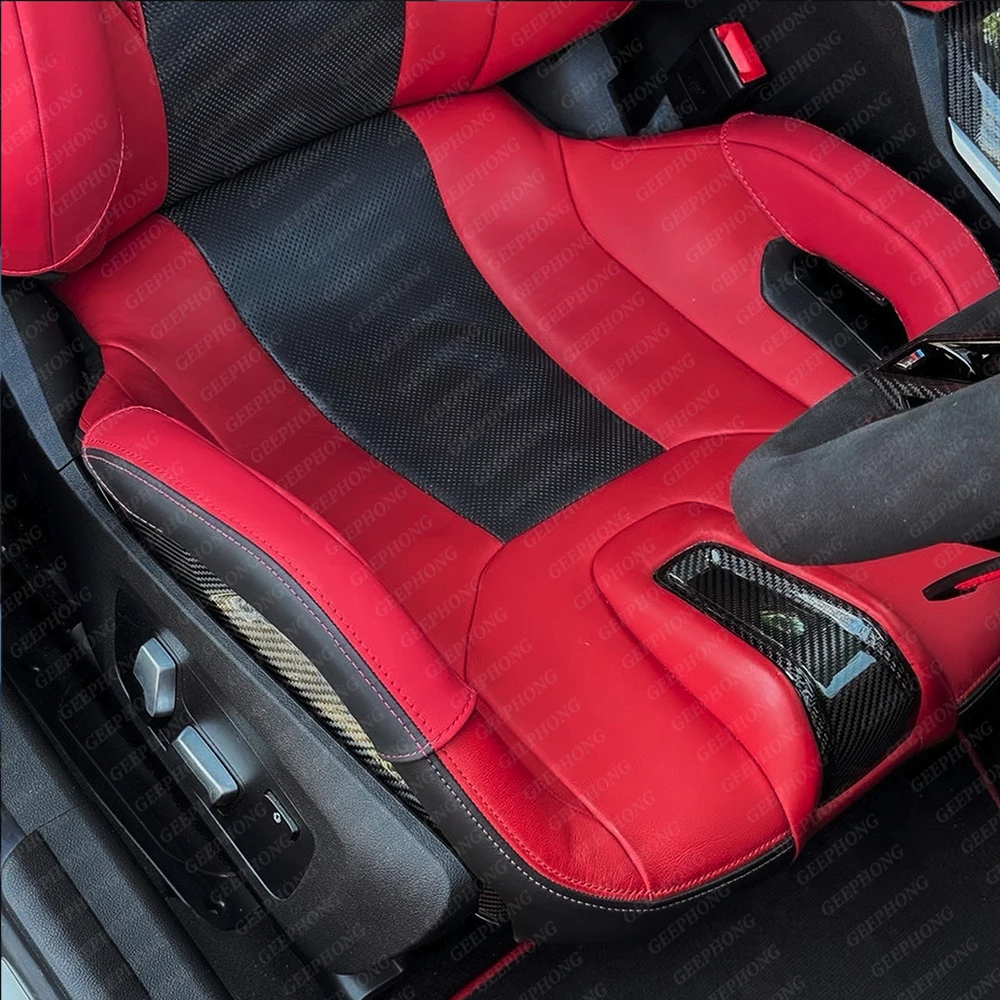 Für BMW M2 M3 M4 M5 M8 GTS/CS Wettbewerb/Touring Carbon Eimer Sitz Bolster Schutz Set F9 G80 g81 G82 G87 Auto Zubehör Image