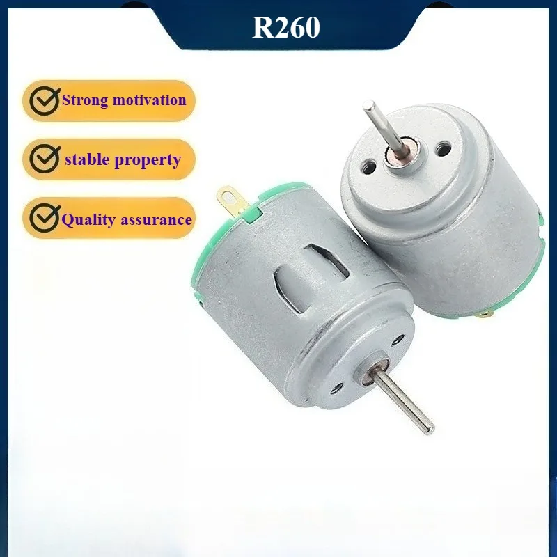 Micro R260 Motor DC 3V 3,7V 4,5V 5V 16500RPM High Speed Mini 24mm Runde elektrische Motor DIY Hobby Spielzeug RC Auto Boot Fan Modell