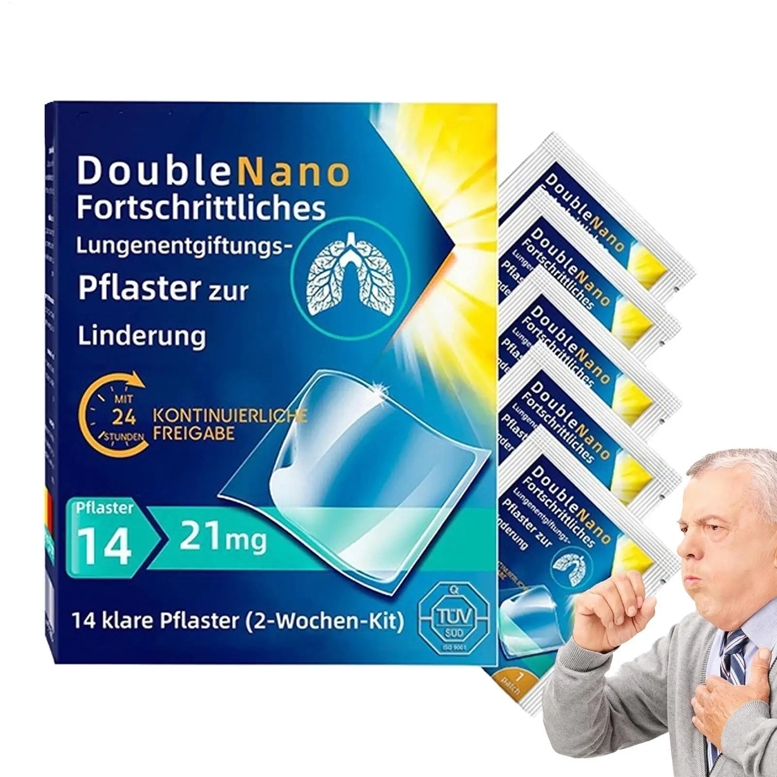 Portable Lung Cleansing Patch Respiratory Health Tapes Respiratory Support Patches For Travel Business Work Health Care Supplies