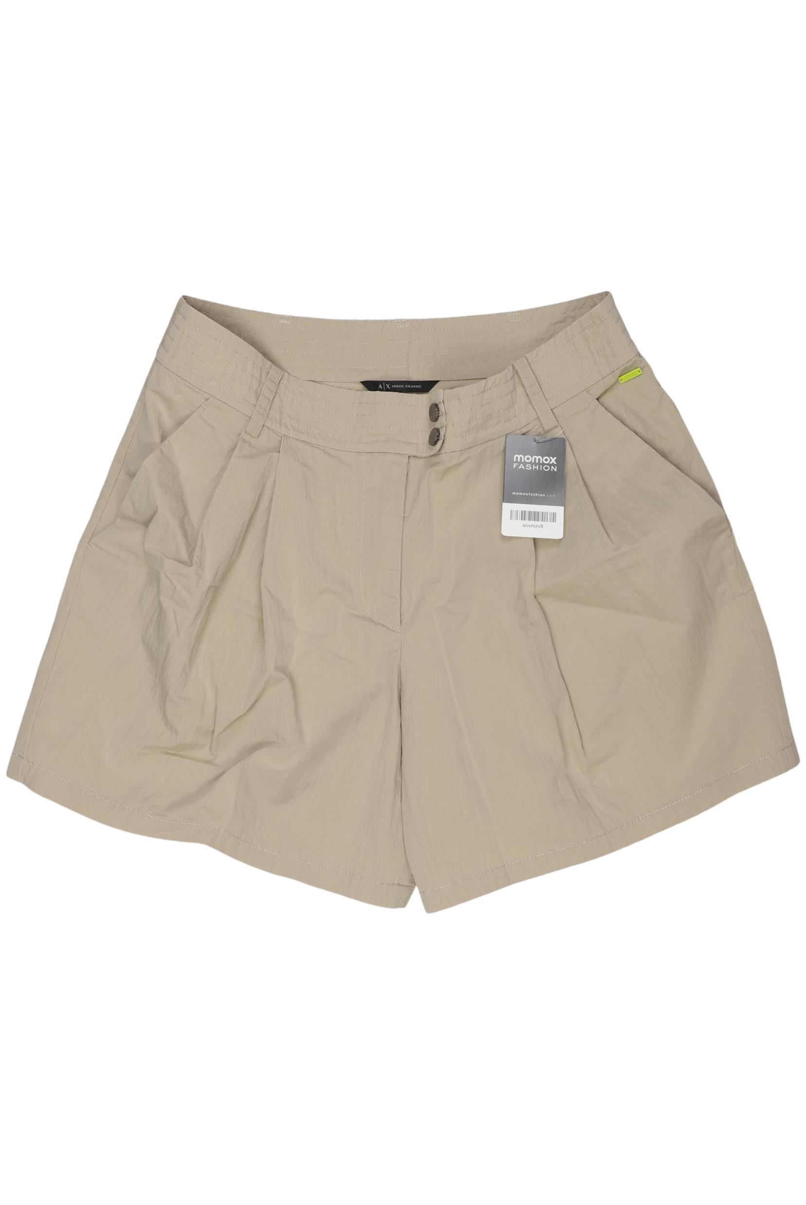 AX Armani Exchange Damen Shorts, Gr. 10, beige, Baumwolle, Synthetik Image