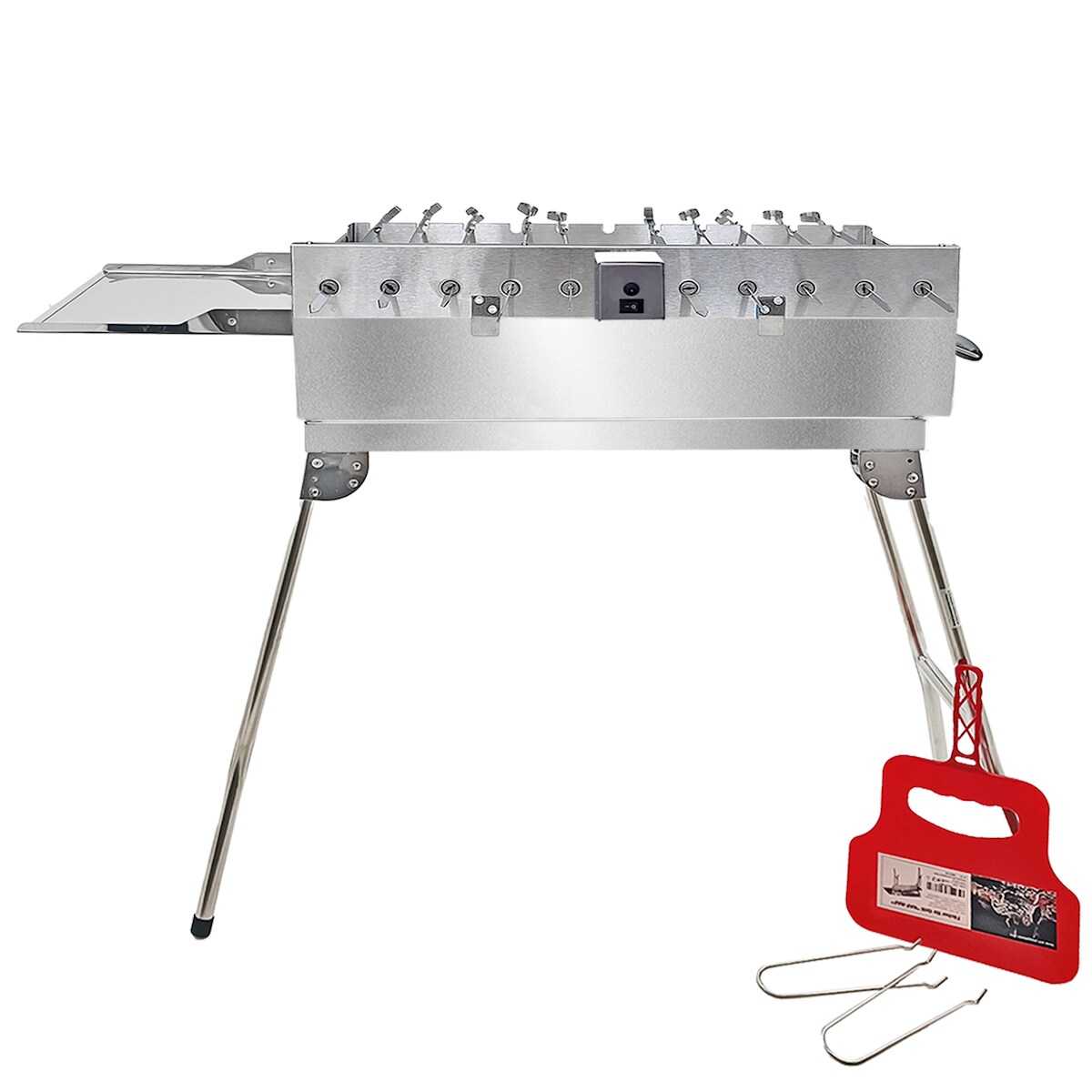 Olymp Handels GmbH Mangal Set President Schaschlikgrill mit Drehspießregler 230V Motor für 11 Spieße Image