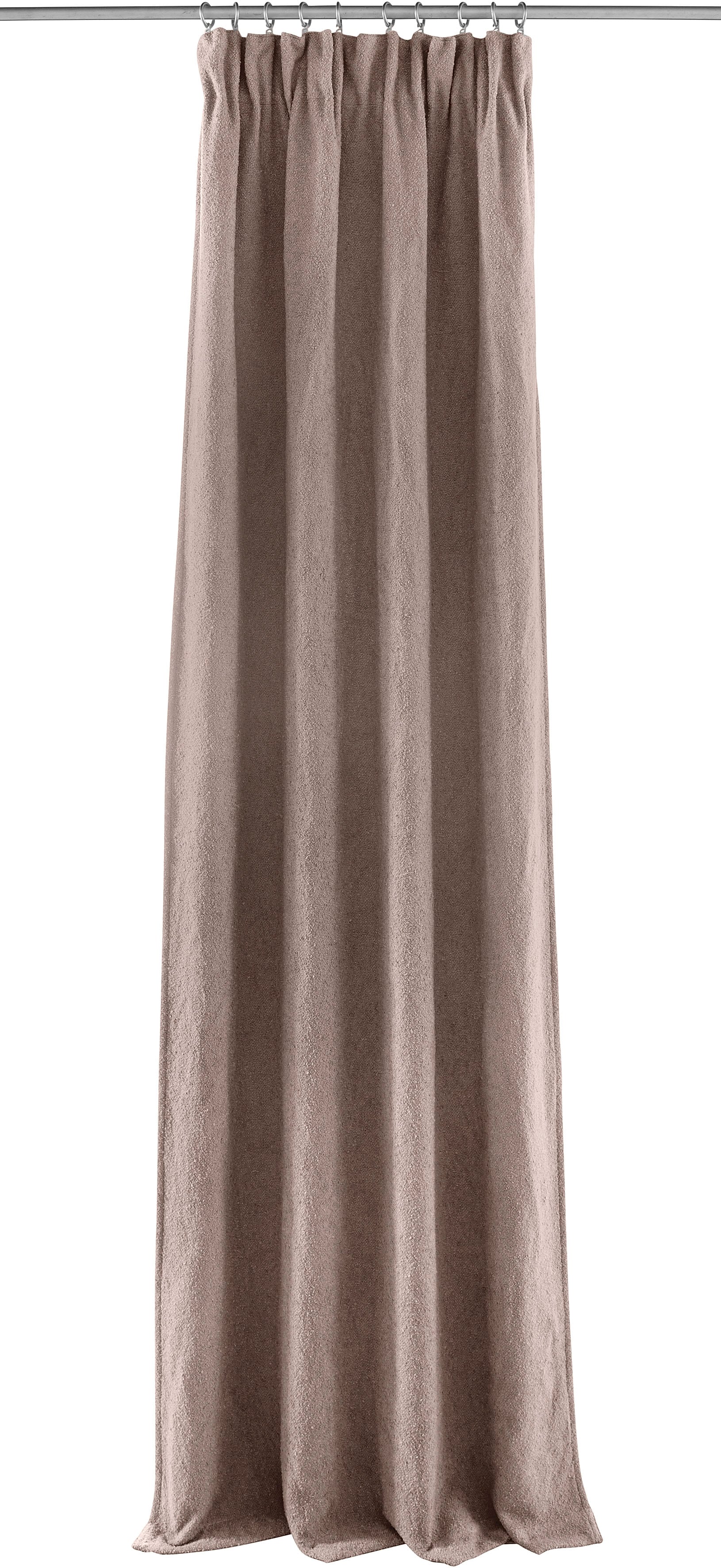 Verdunkelungsvorhang HOMSY BY ANA JOHNSON "Bouclea" Gr. 4, beige, H:245cm, Polyester, Polyester, Gardinen, premium, verdunkelnd, hochwertig, modern, Wohn-/Schlafzimmer, Bouclé Image