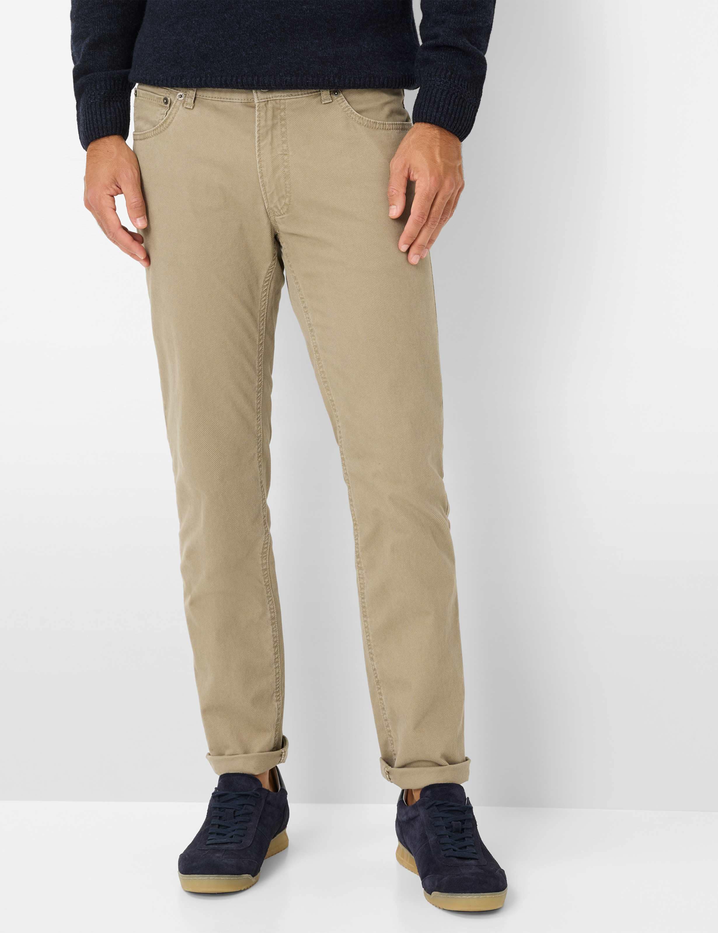 5-Pocket-Hose BRAX "Style CHUCK", Herren, Gr. 40, Länge 32, beige, Web, 98% Baumwolle, 2% Elasthan, Hosen Image