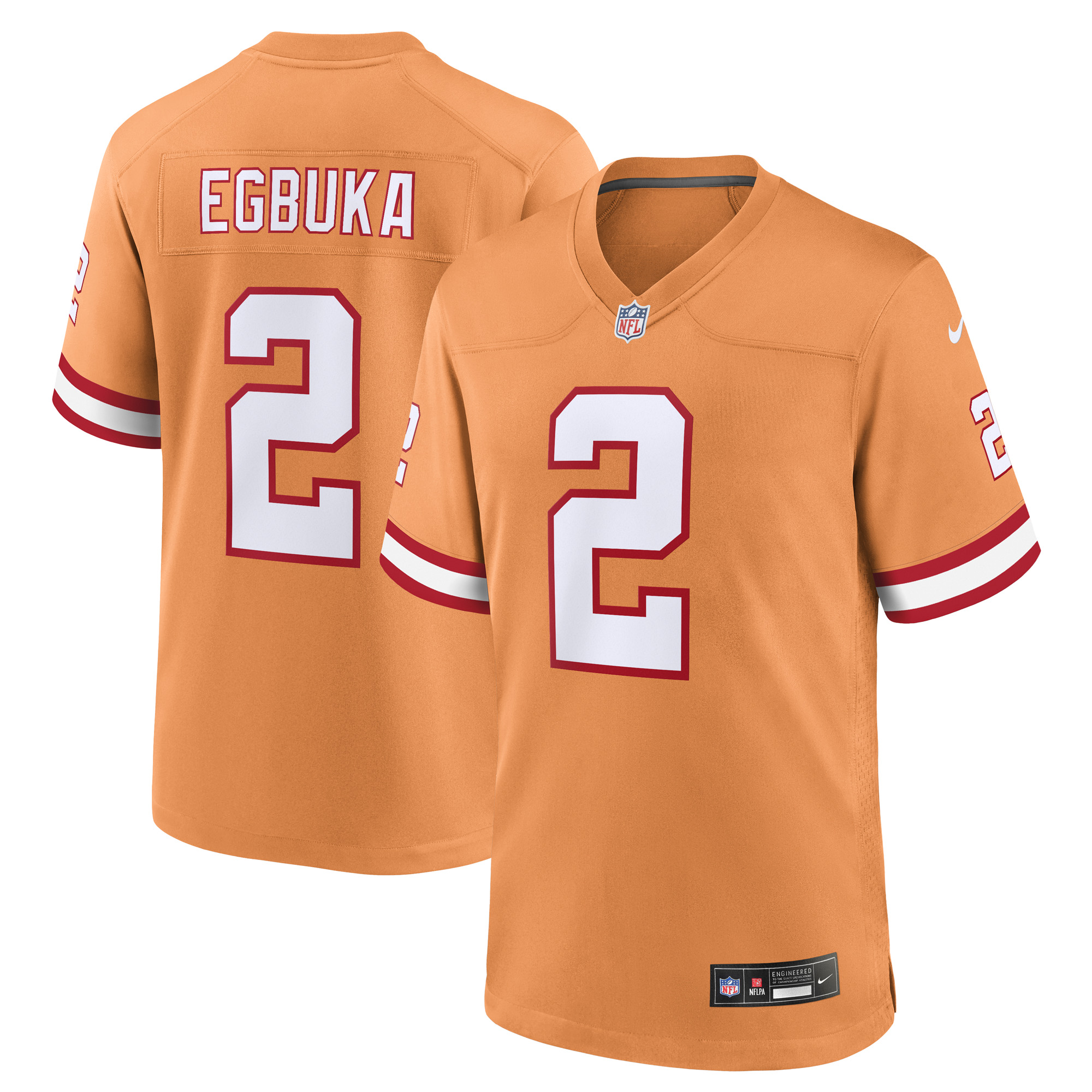 Tampa Bay Buccaneers Nike Game Sekundär Throwback Ausweichtrikot - Eis am Stiel - Emeka Egbuka - Herren Image