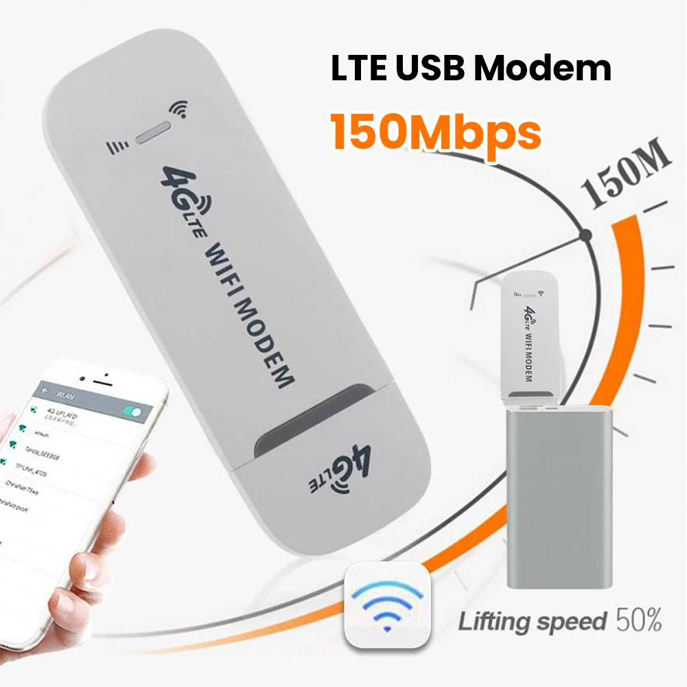 USB 150Mbps Modem Stick Tragbare Wireless WiFi Adapter 4G Karte Router für Home Office Netzwerk Zubehör Image