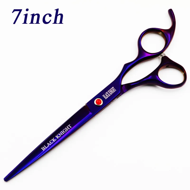BLACK KNIGHT Professionelle Friseurschere, 17,8 cm, zum Schneiden von Friseurscheren, Haustierschere im lila Stil Image