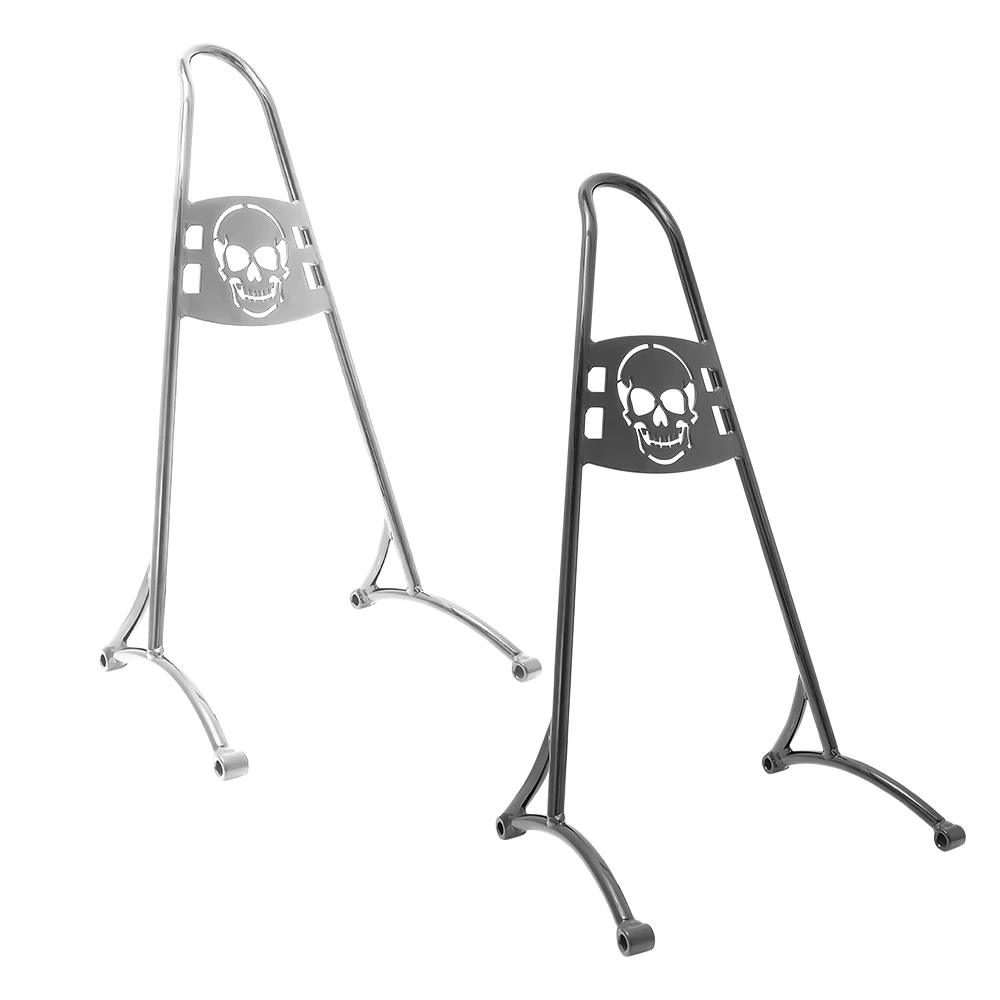 Schienale Sissy Bar passeggero alto 23" compatibile con Harley Sportster Iron Low 883 1200 XL Forty-Eight Nightster Roadster 2004-