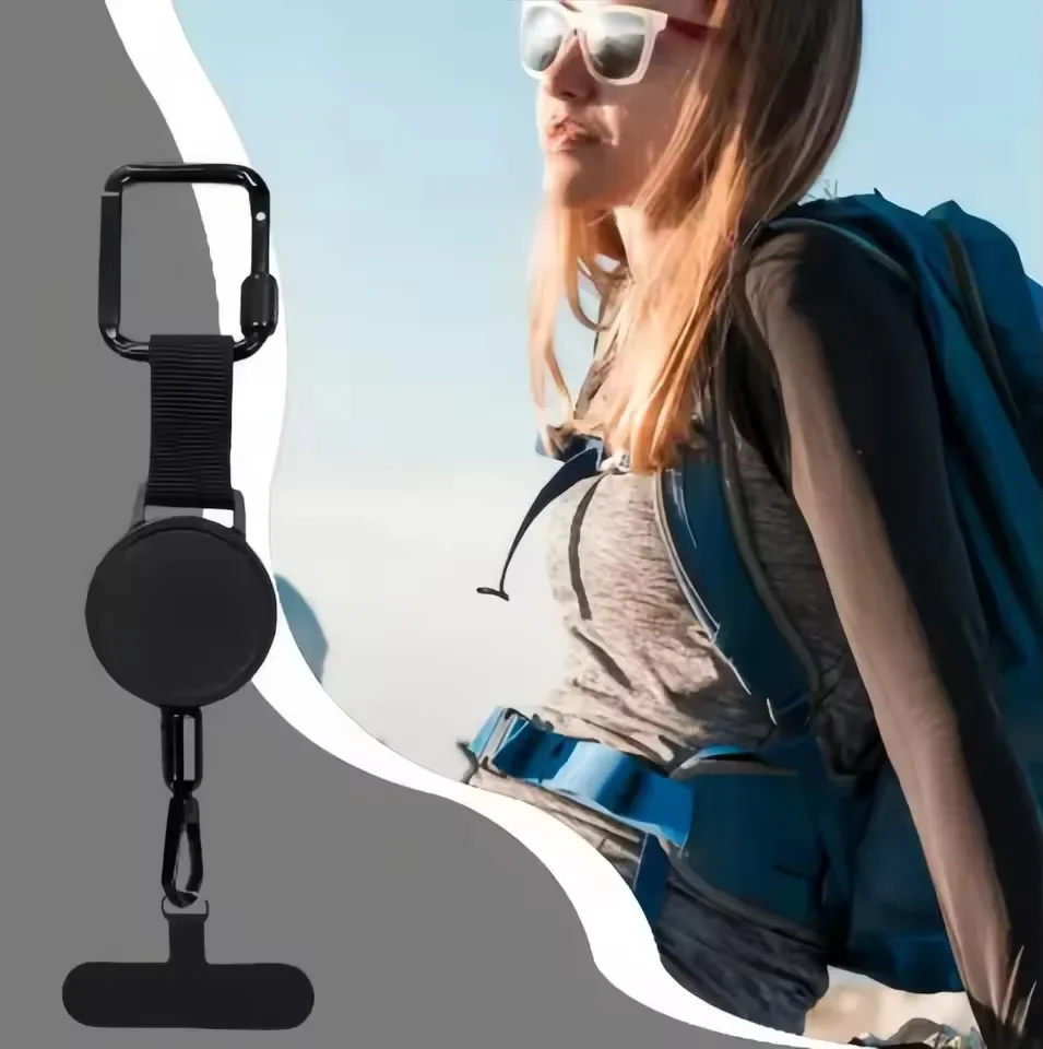 Retractable Anti-Theft Phone Holder Cellphone Lanyard Strap Smartphone Safety Tether with Belt Clip Cellphone Lanyard for Travel