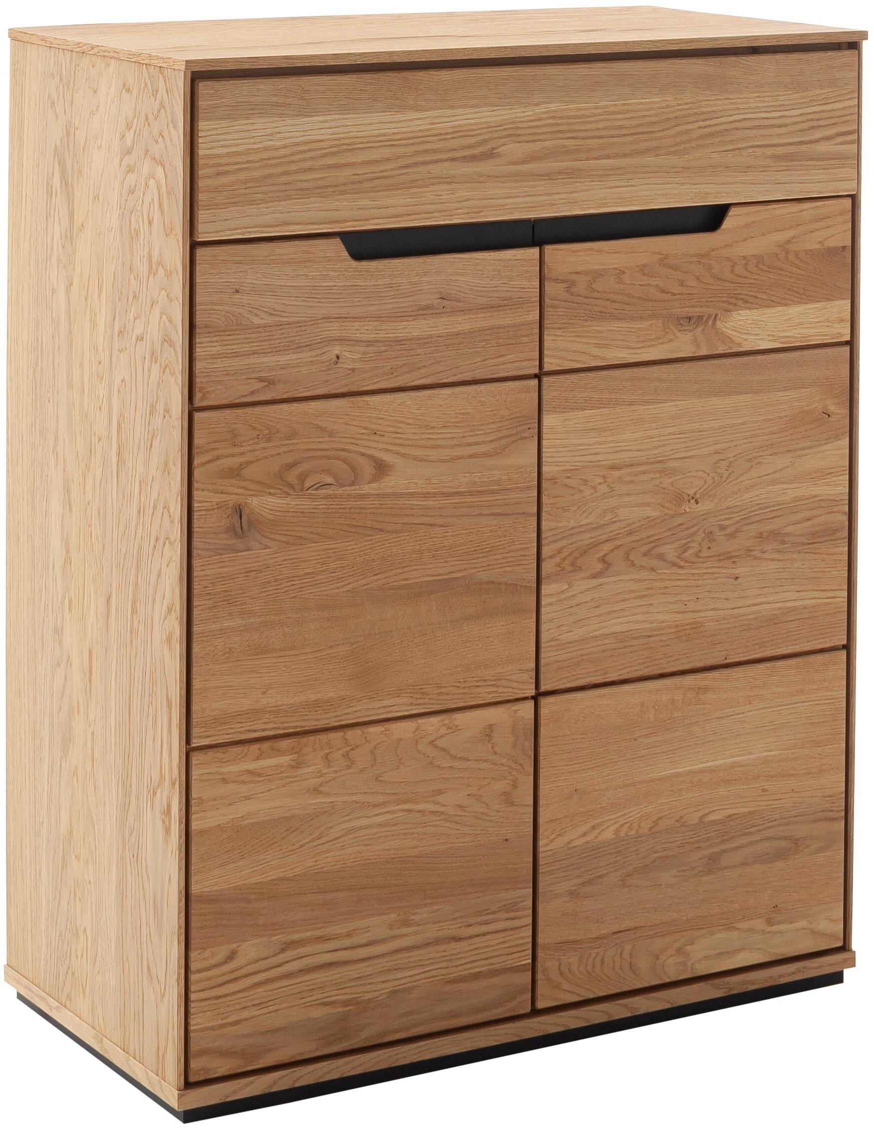 Schuhschrank MCA LIVING "Araya Kommode,Schubladenkommode,Flurkommode,Breite 79 cm", eichenfarben, B:79cm H:101cm T:45cm, Holzwerkstoff, Massivholz, Schränke, Schubkasten,Türen gedämpft,2 Einlegböden,FSC-Mix,Made in Europe