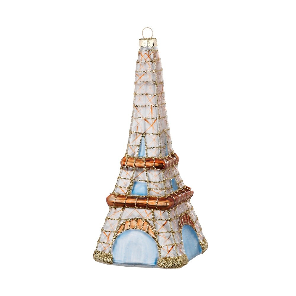Inges Magic & Goodz Christbaumschmuck Glas Eiffelturm Weihnachtskugeln Weihnachtsbaum Reisen Paris Image