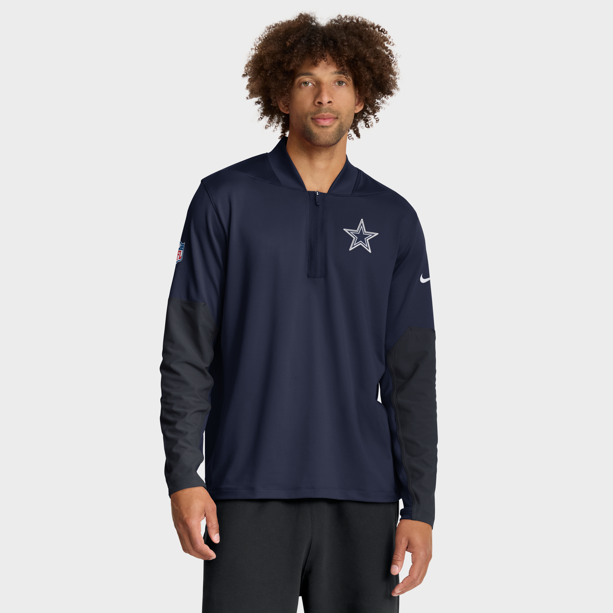 Dallas Cowboys Nike Dri-FIT Oberteil 1/2 Reißverschluss – Herren Image