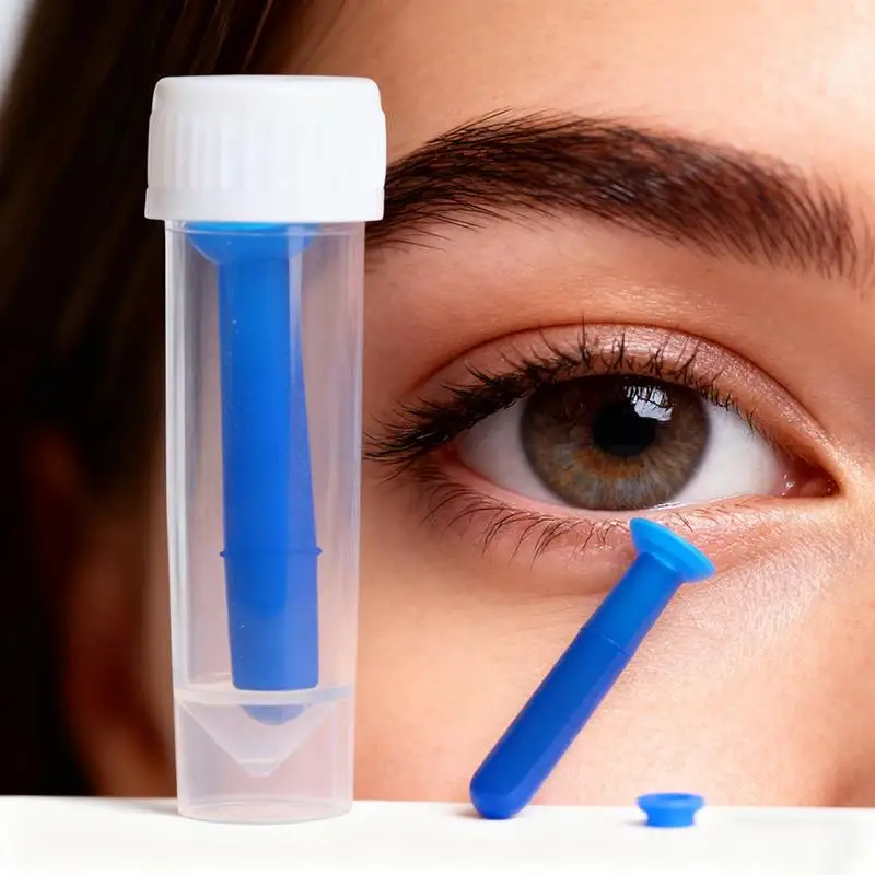 1/2PCS Handliche Silikon Kontaktlinsen Kleine Saugnäpfe Stick Für Mini Kontaktlinsen Inserter Remover-Tool Kontaktlinsen helfer Image